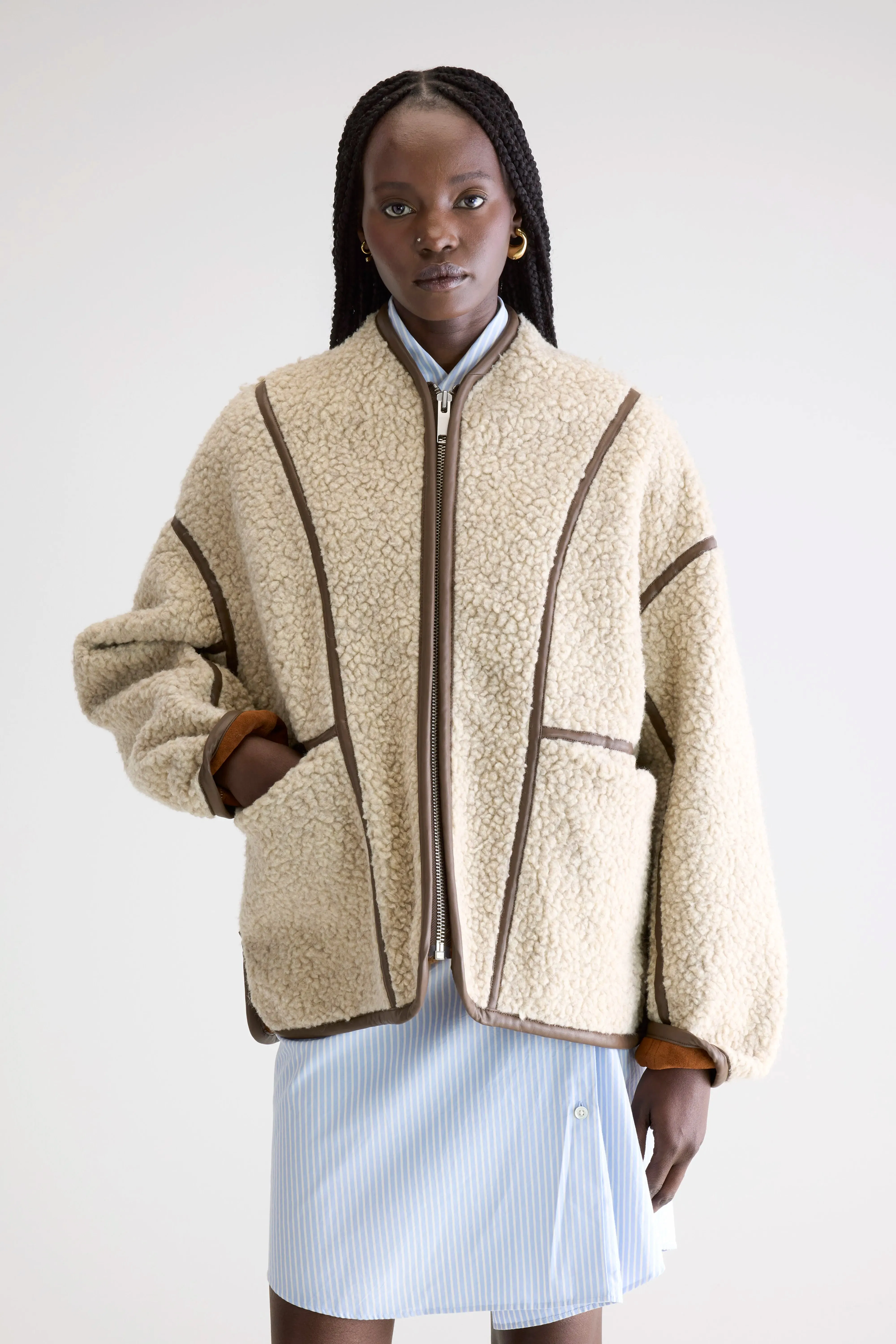 Jina sherpa jacket (252 / W / NATURAL) sold by Bellerose product image thumbnail 2