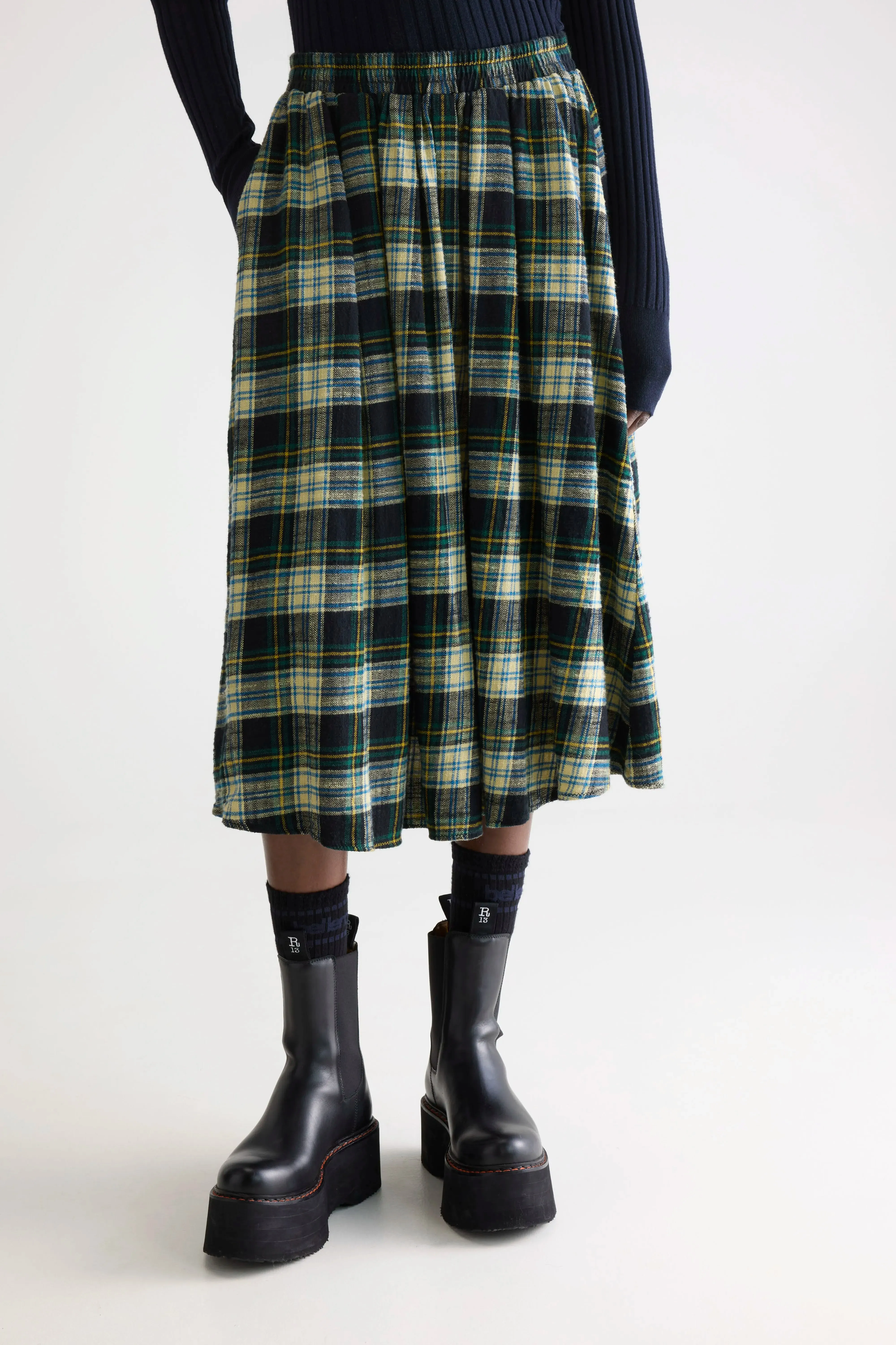Woogie midi a-line skirt (252 / W / CHECK A) sold by Bellerose product image thumbnail 3