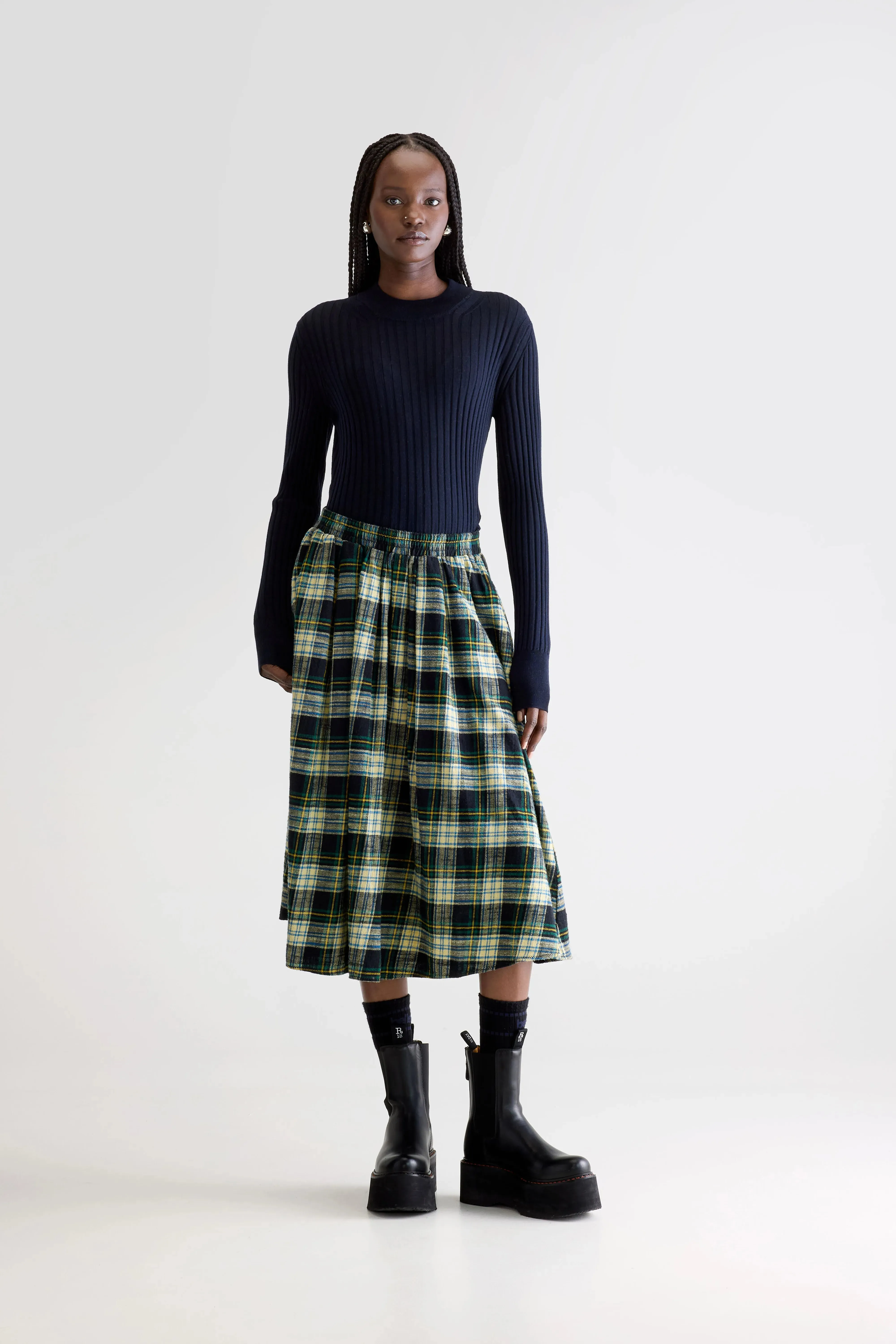 Woogie midi a-line skirt (252 / W / CHECK A) sold by Bellerose product image thumbnail 2