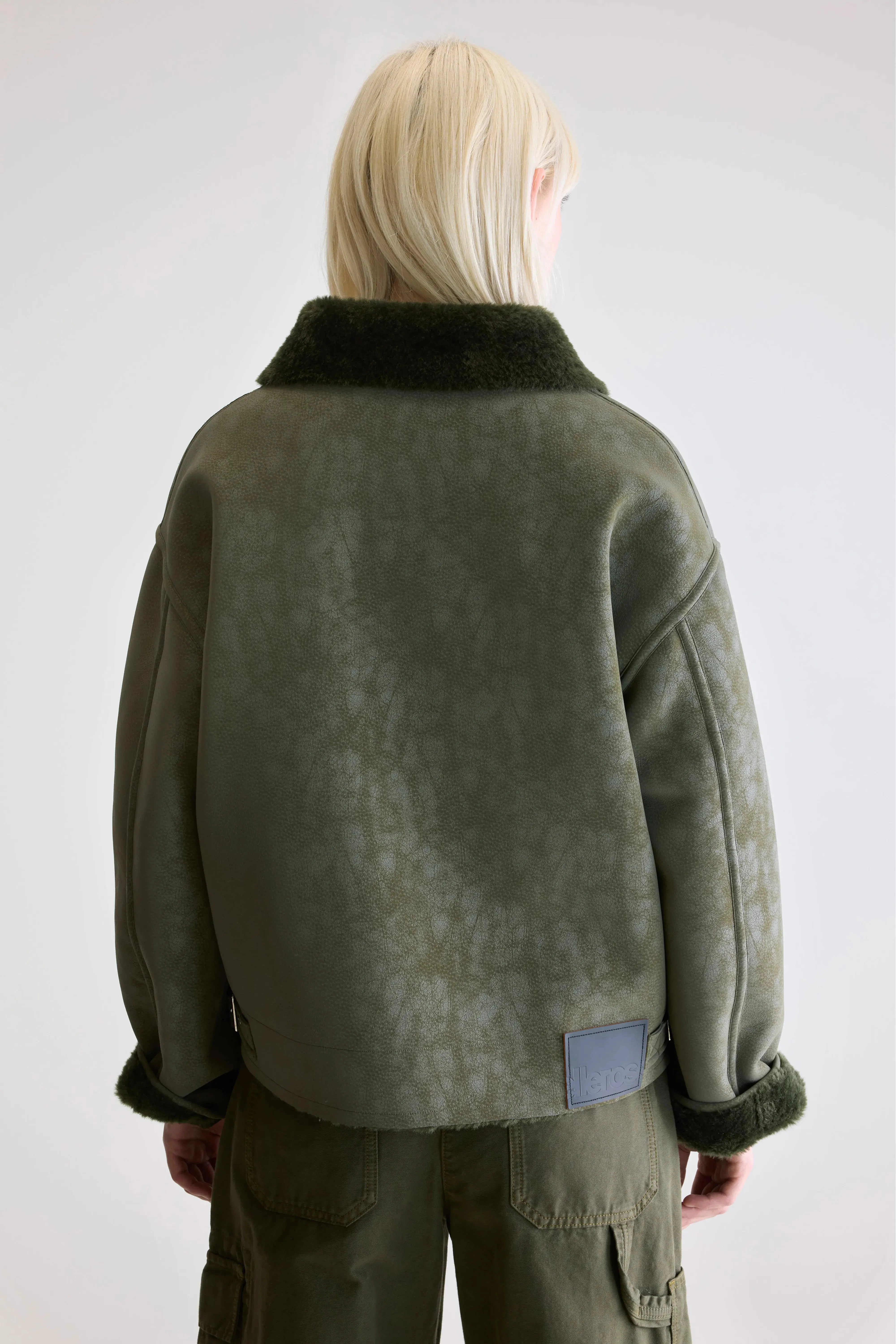 Hedwee biker jacket (252 / W / FOREST) sold by Bellerose product image thumbnail 5