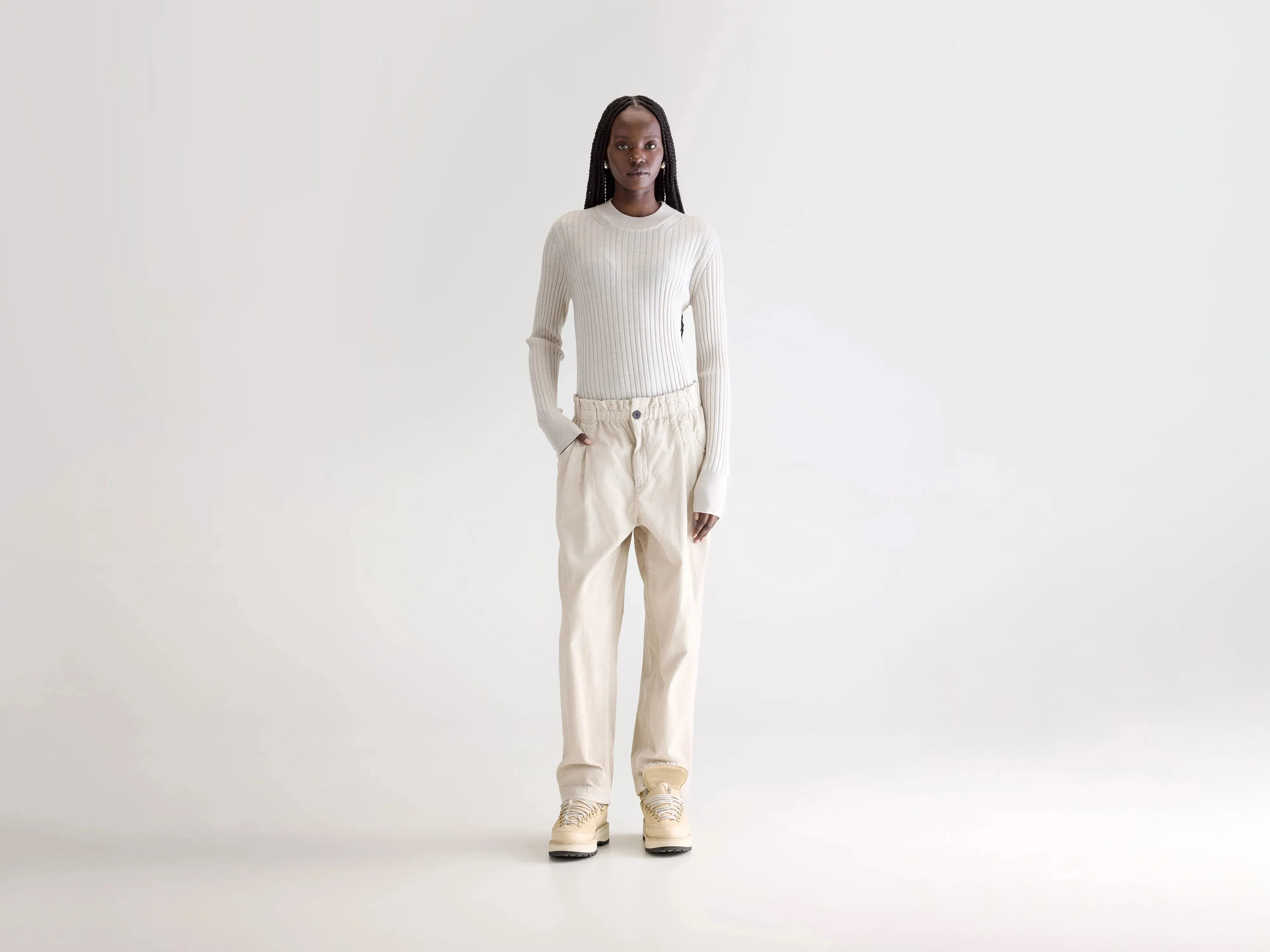 Winona paperbag trousers (252 / W / STONE) sold by Bellerose