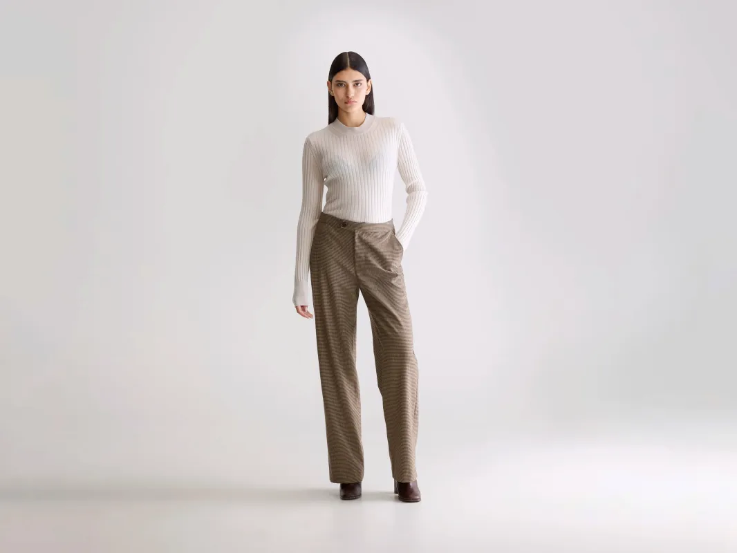 Tilla tailored trousers (252 / W / CHECK A) made by Bellerose