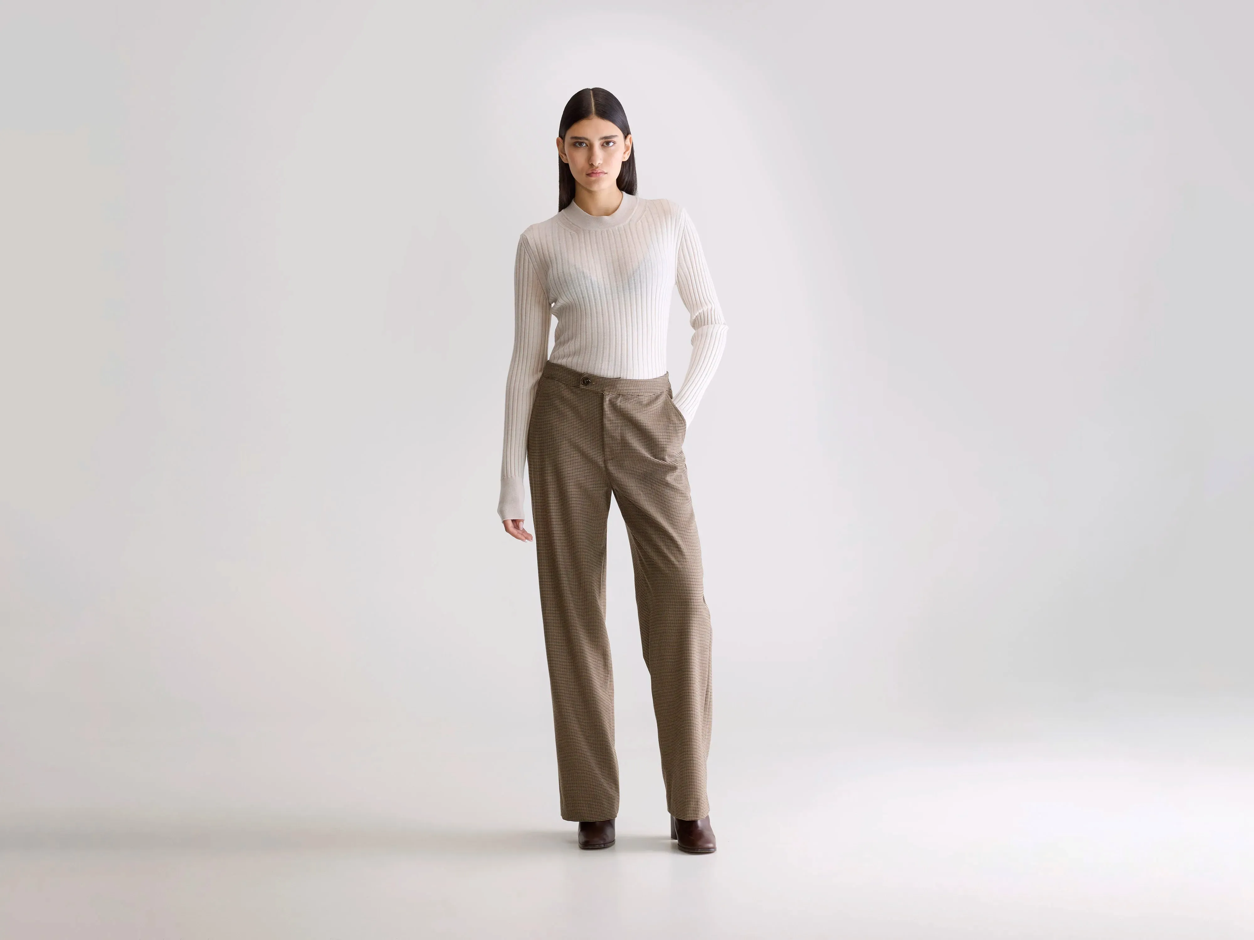 Tilla tailored trousers (252 / W / CHECK A) sold by Bellerose