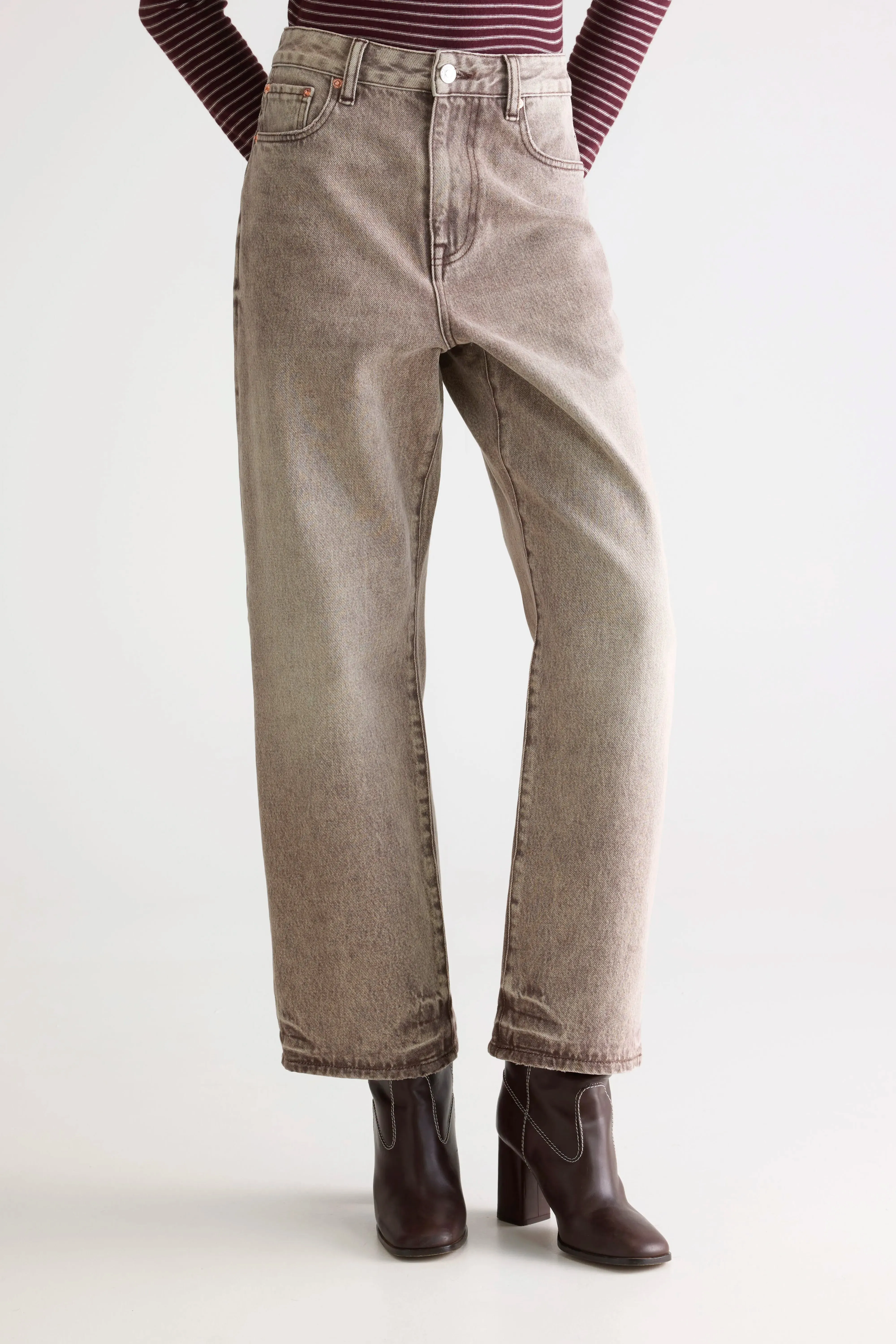 Denim N. 61 wide jeans (252 / W / BROWN SNOW) sold by Bellerose product image thumbnail 3