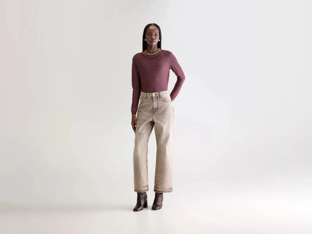 Denim N. 61 wide jeans (252 / W / BROWN SNOW) sold by Bellerose