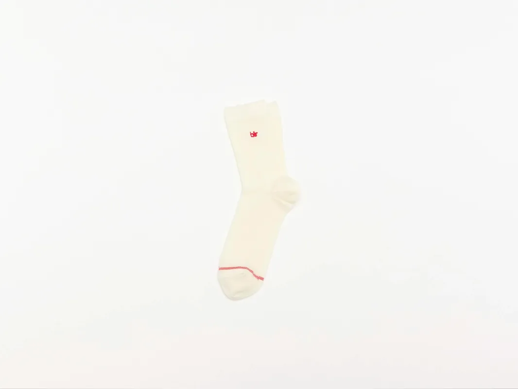 Batild crew socks (252 / W / MILKY WAY) sold by Bellerose