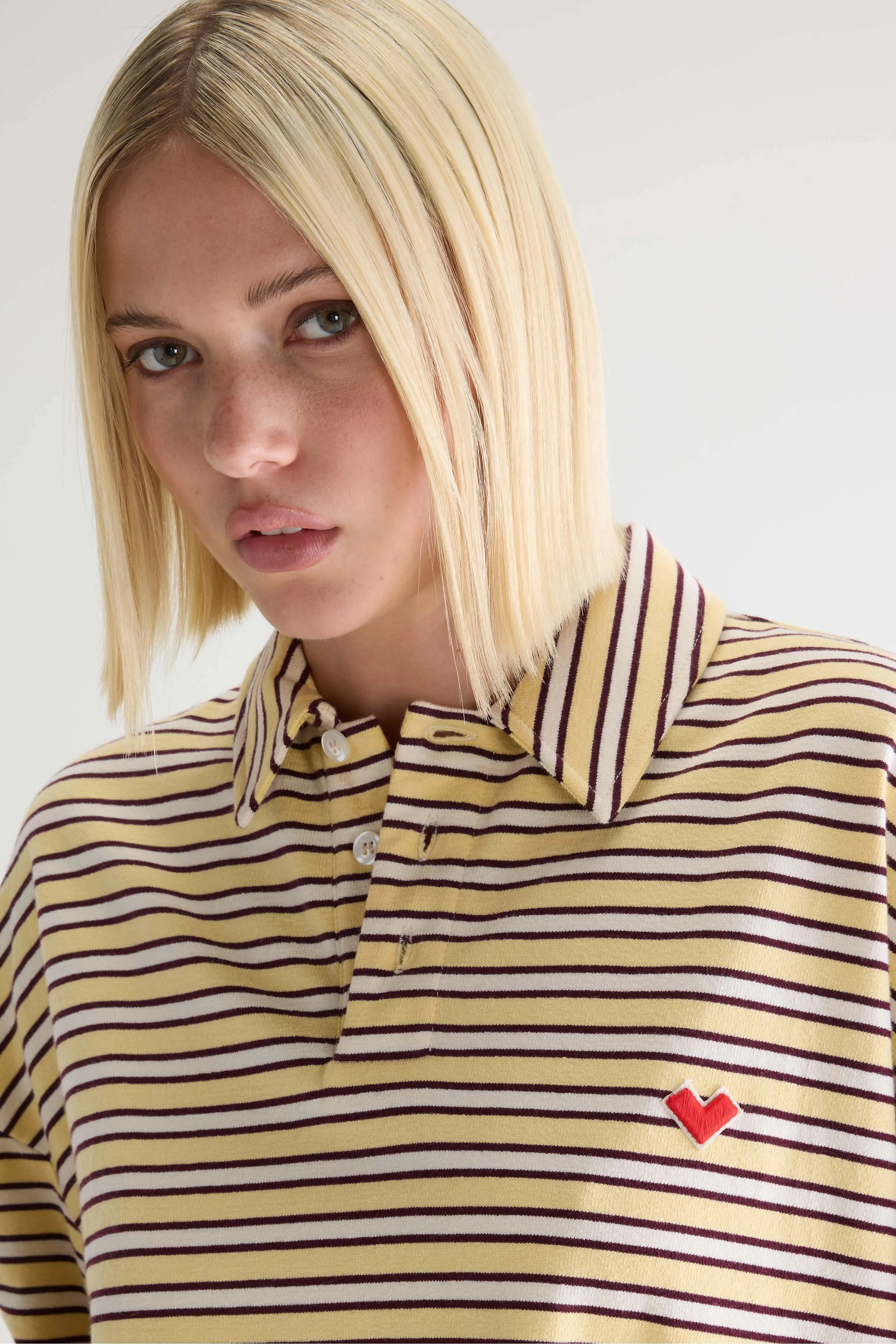 Foolo short-sleeve polo (252 / W / STRIPE A) sold by Bellerose product image thumbnail 5