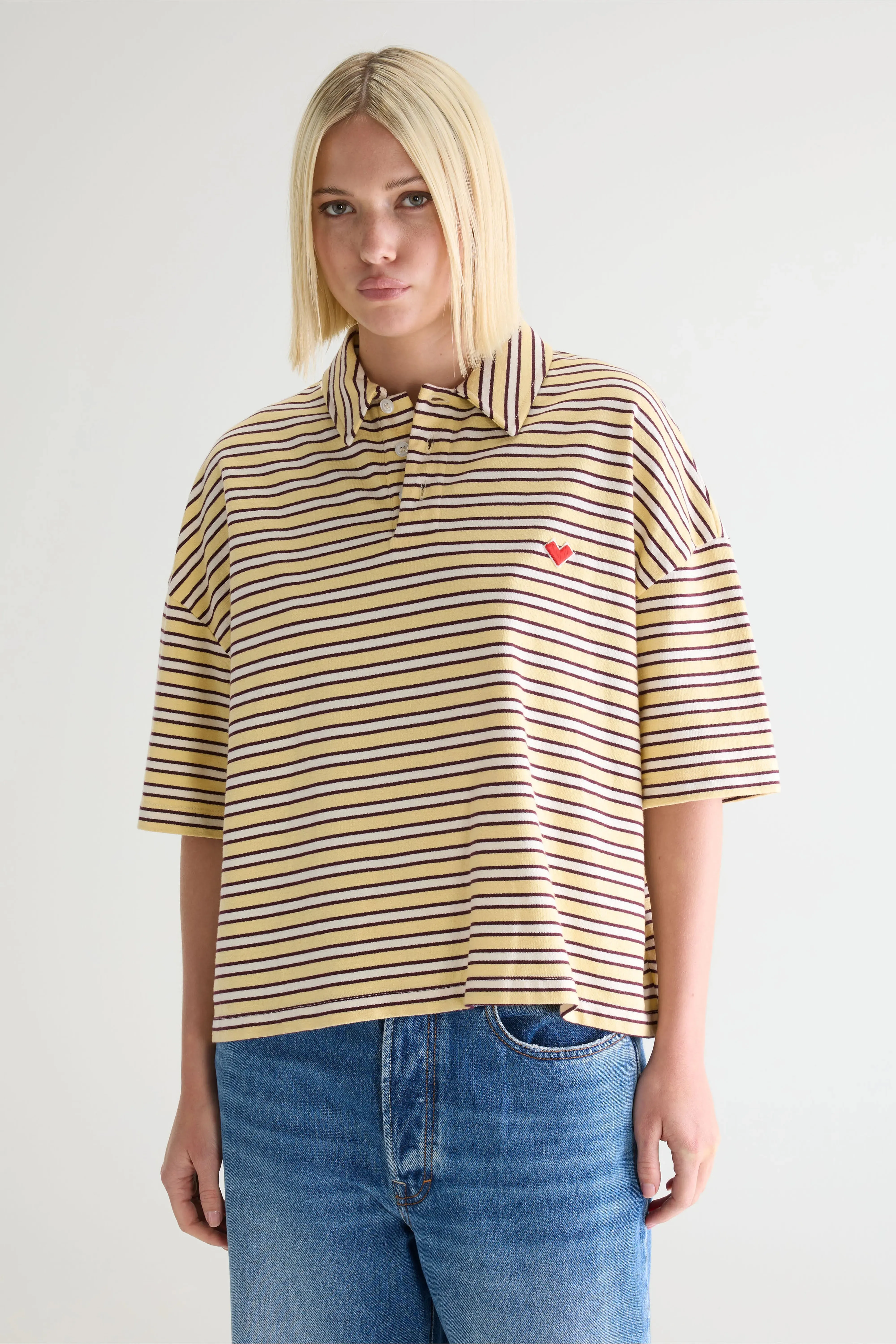 Foolo short-sleeve polo (252 / W / STRIPE A) sold by Bellerose product image thumbnail 2