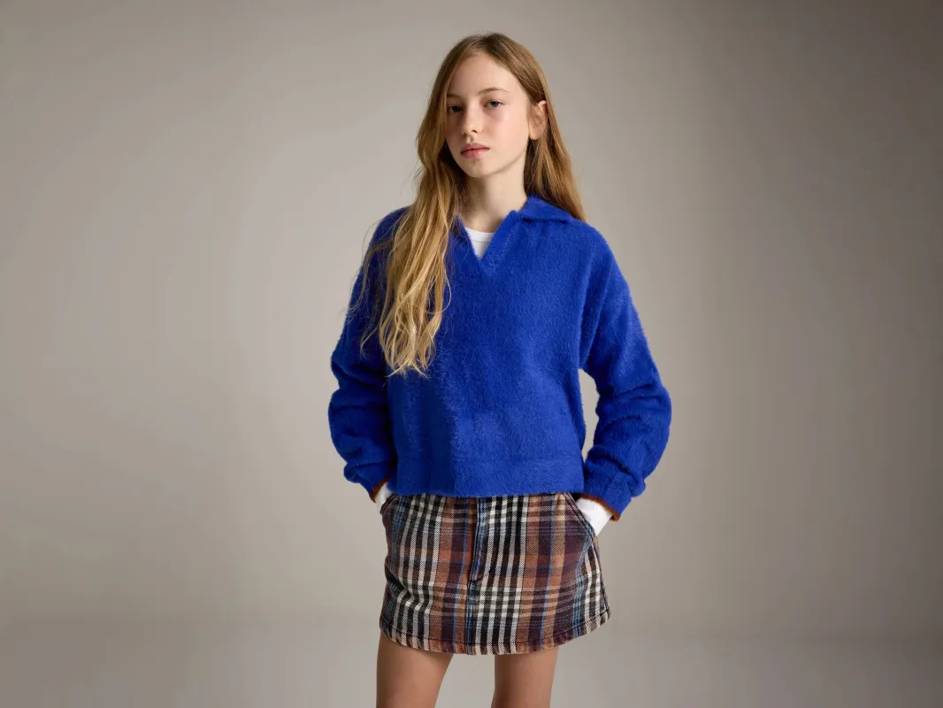 Pebbs mini skirt (252 / G / CHECK A) sold by Bellerose