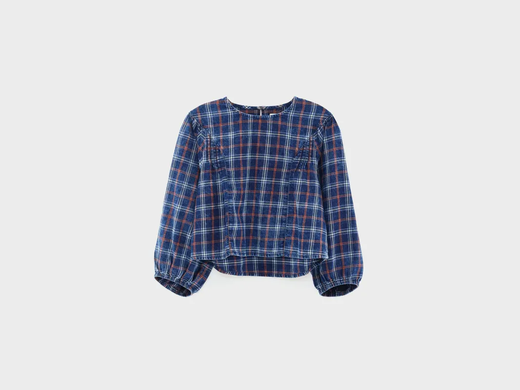 Wimpi plaid blouse (252 / G / CHECK B) sold by Bellerose