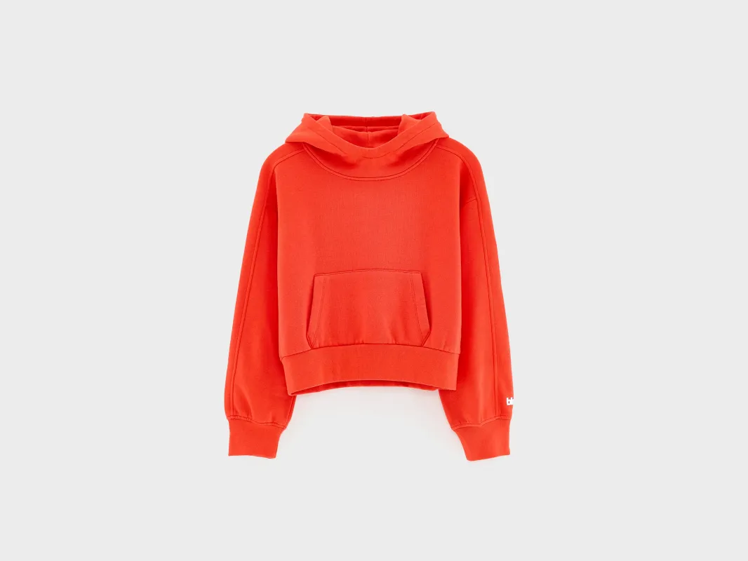 Filla relaxed hoodie (252 / G / MASSAI RED) sold by Bellerose