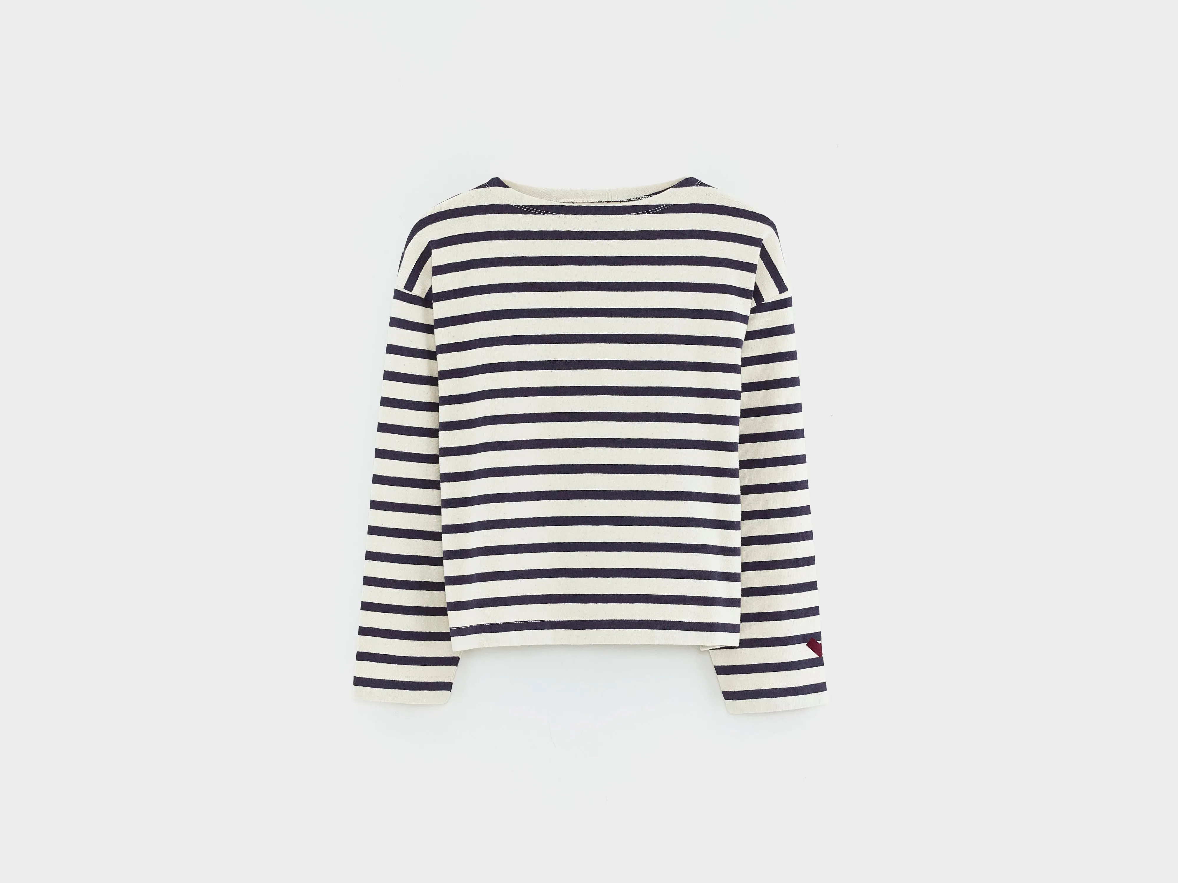 Vailor cropped t-shirt (252 / G / STRIPE A) sold by Bellerose