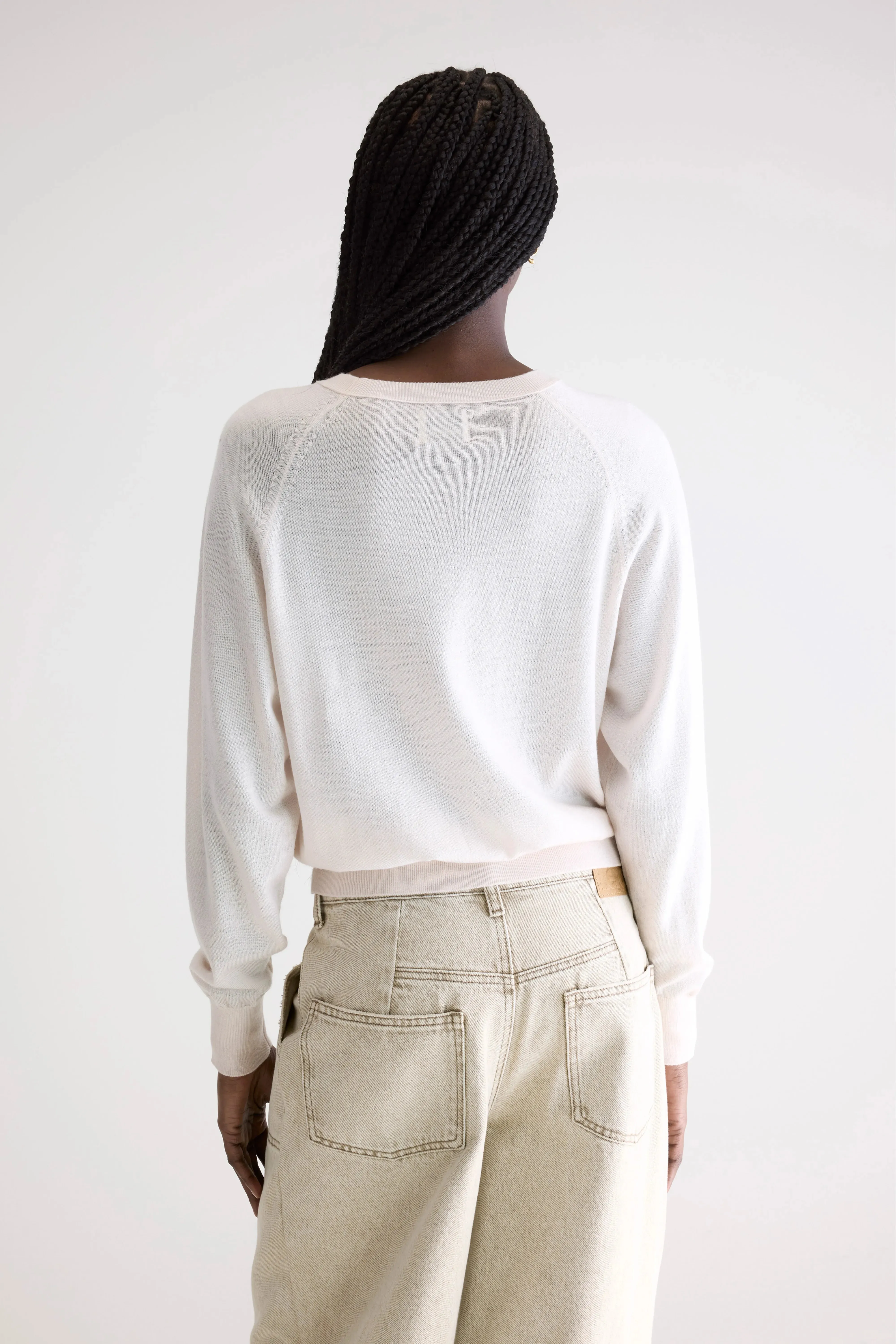 Delen classic crewneck sweater (252 / W / IVORY) sold by Bellerose product image thumbnail 4