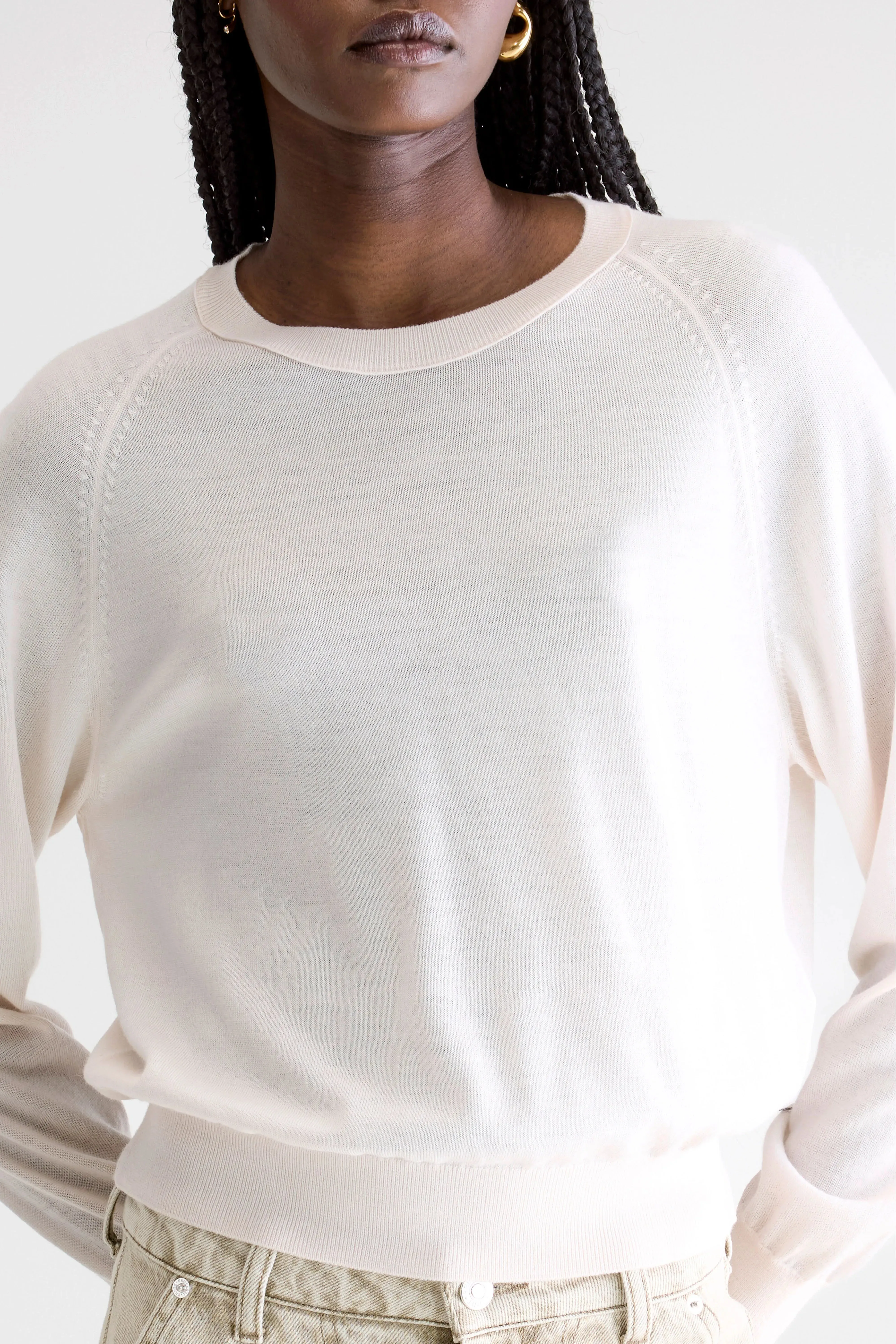Delen classic crewneck sweater (252 / W / IVORY) sold by Bellerose product image thumbnail 5