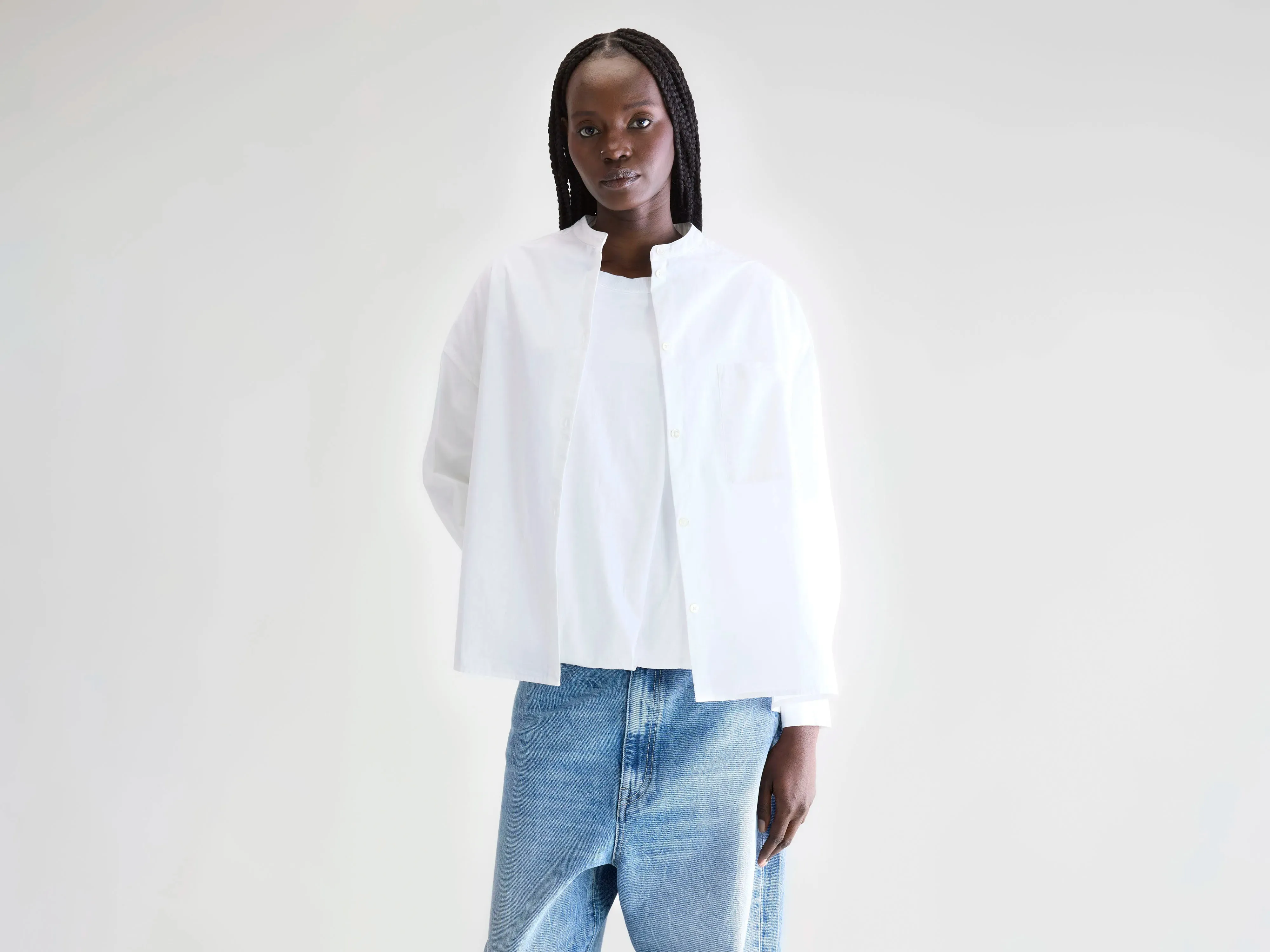 Gorky poplin shirt (252 / W / WHITE) sold by Bellerose