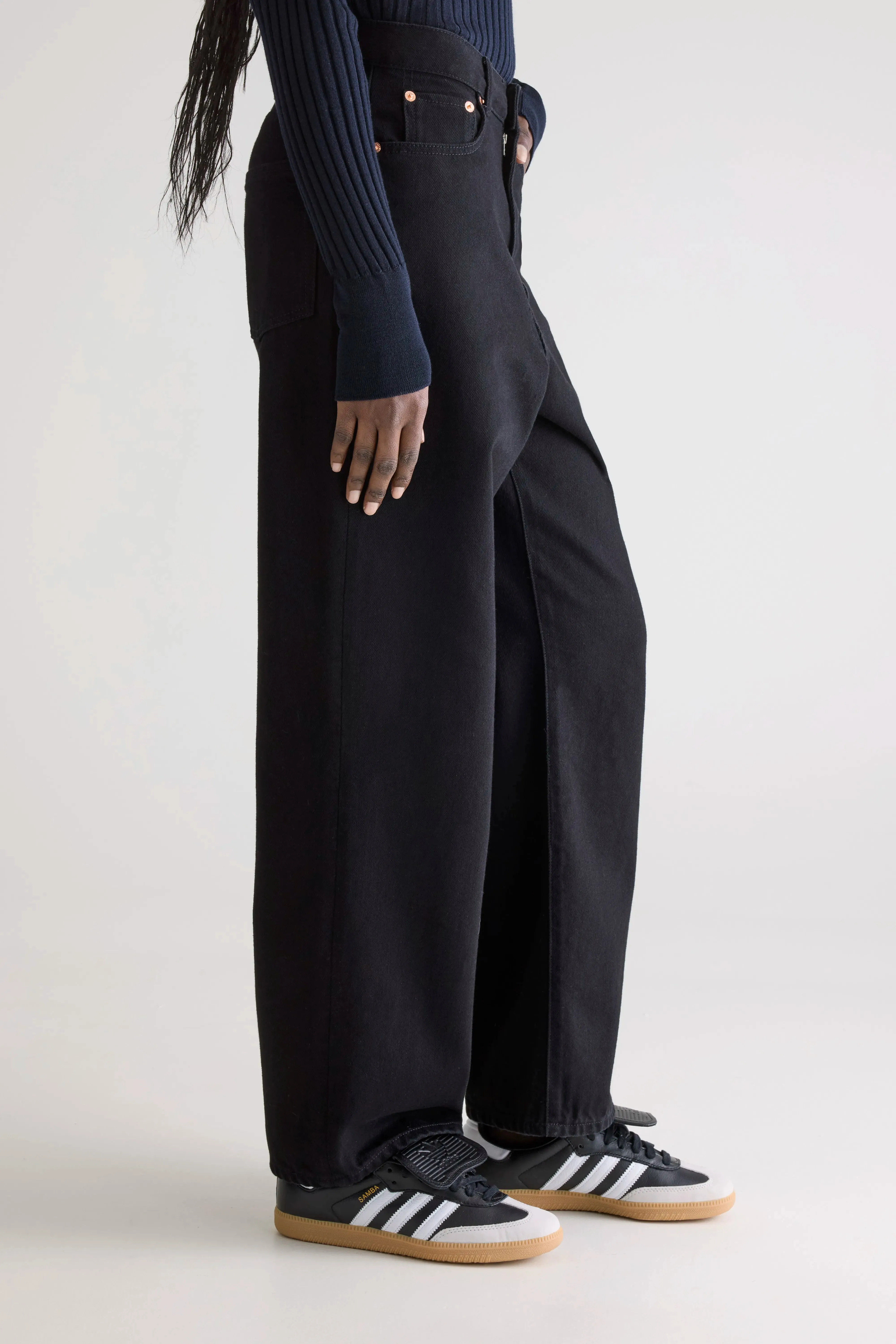 Denim N. 61 wide jeans (252 / W / BLACK RINSE) sold by Bellerose product image thumbnail 5