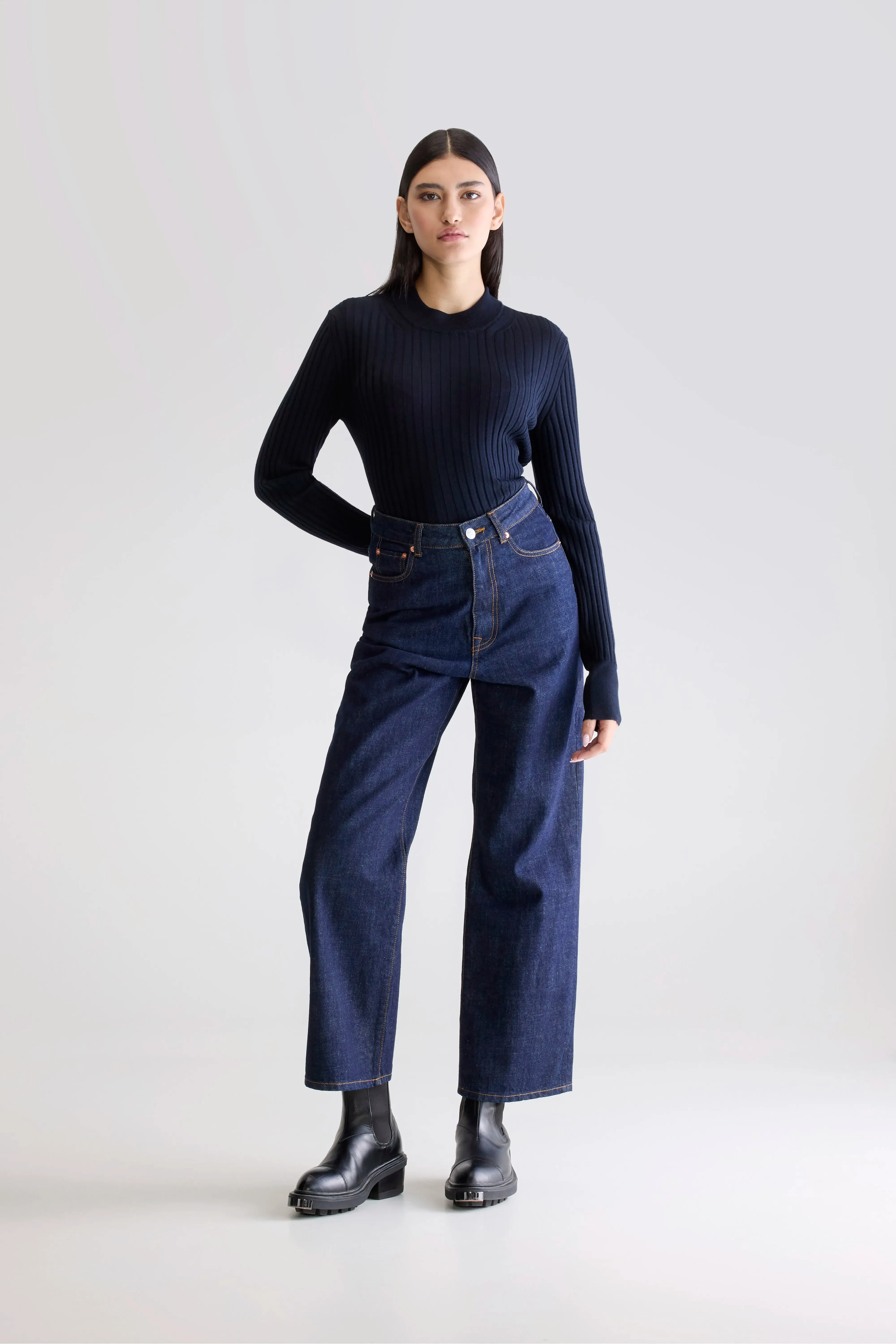 Denim N. 61 wide jeans (252 / W / BLUE RINSE) sold by Bellerose product image thumbnail 2