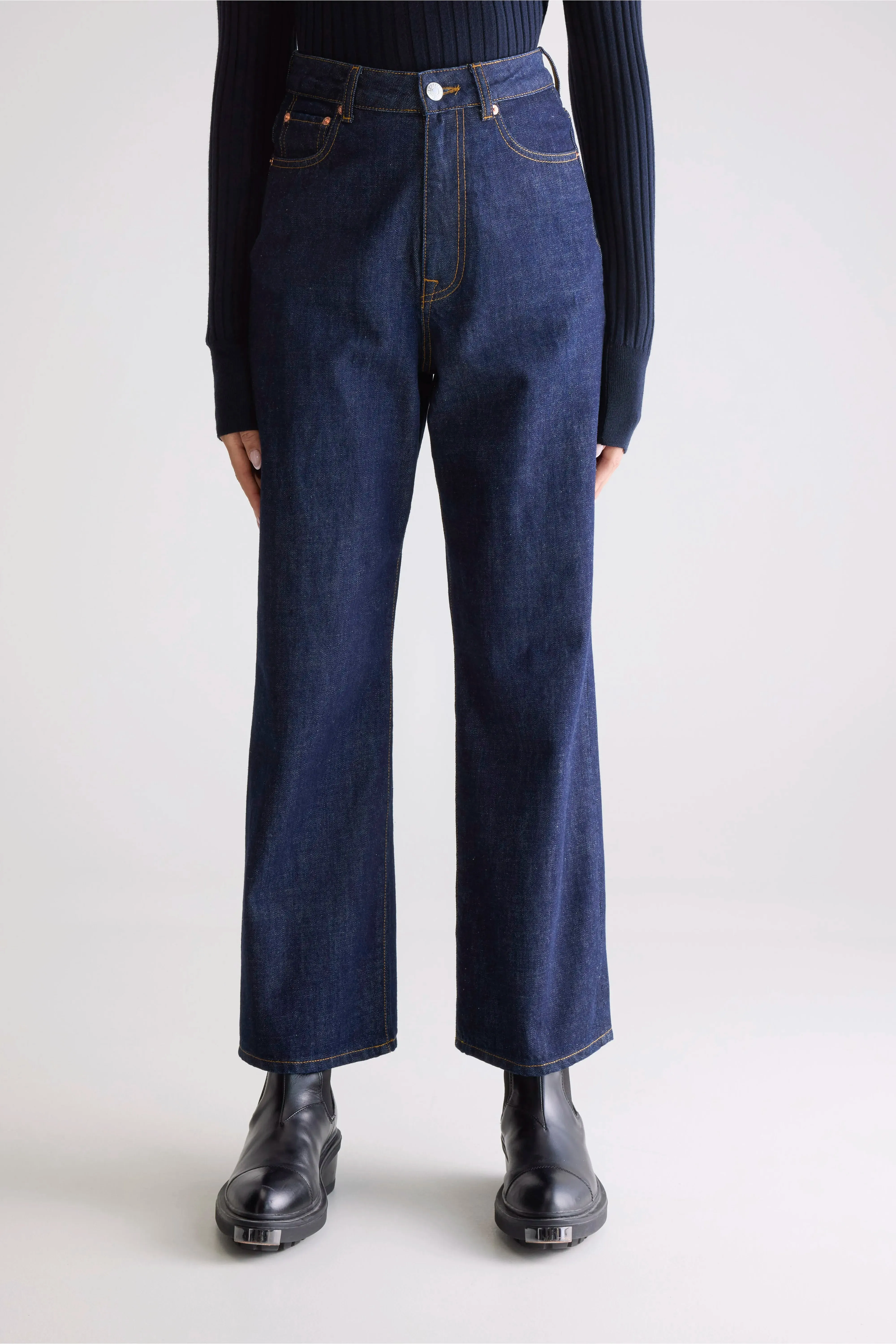 Denim N. 61 wide jeans (252 / W / BLUE RINSE) sold by Bellerose product image thumbnail 3