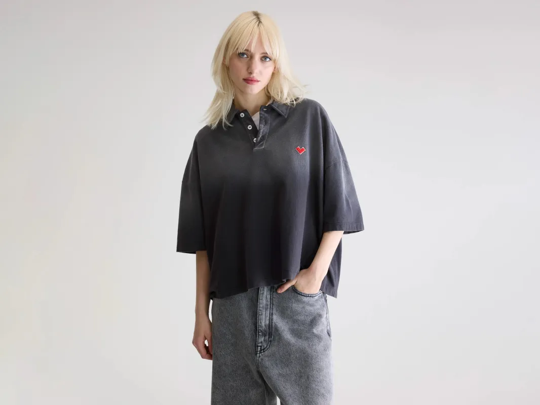 Foolo short-sleeve polo (252 / W / BLACK BLUE) sold by Bellerose