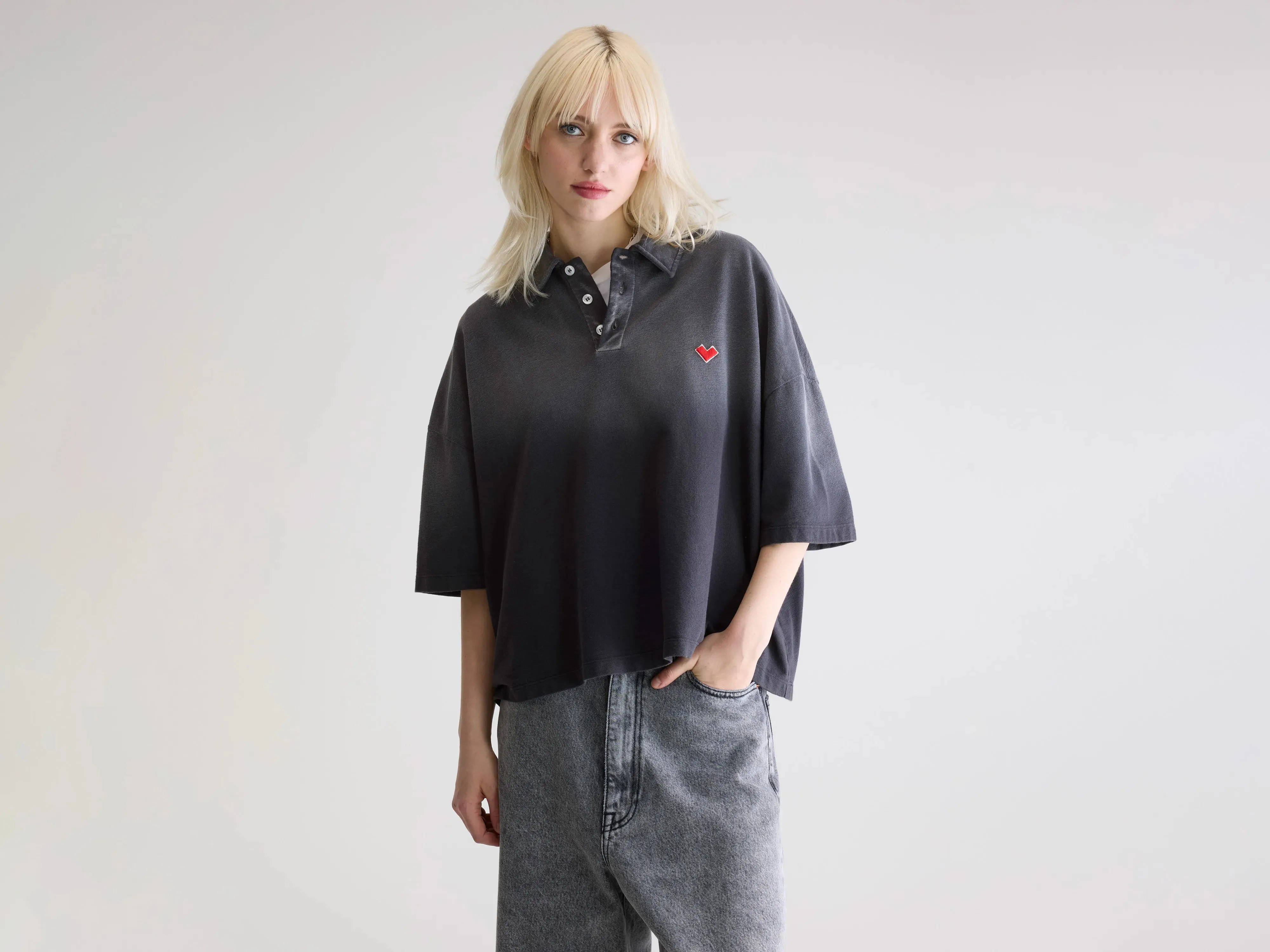 Foolo short-sleeve polo (252 / W / BLACK BLUE) sold by Bellerose