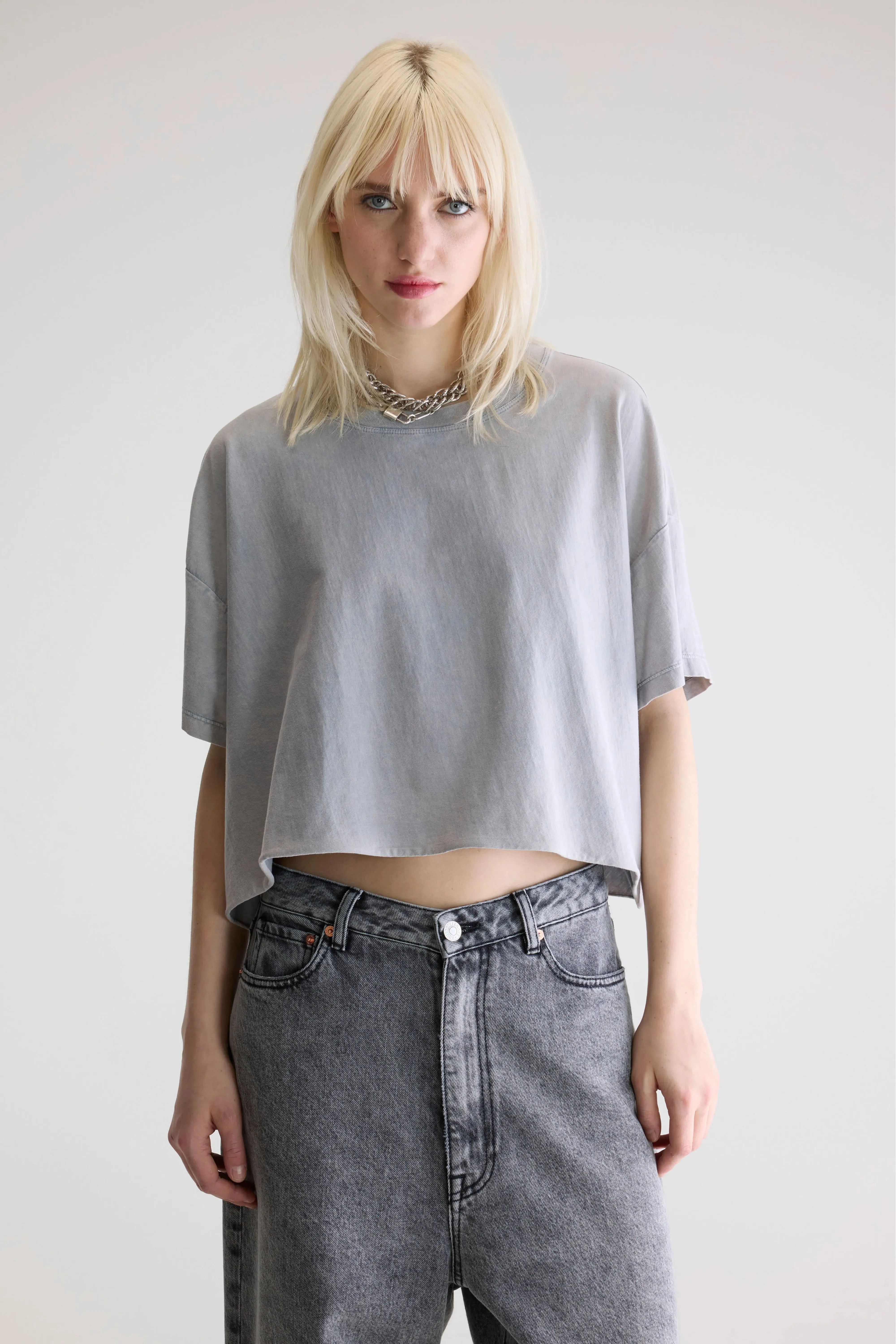 Farpy cropped t-shirt (252 / W / GLOOMY) sold by Bellerose product image thumbnail 2