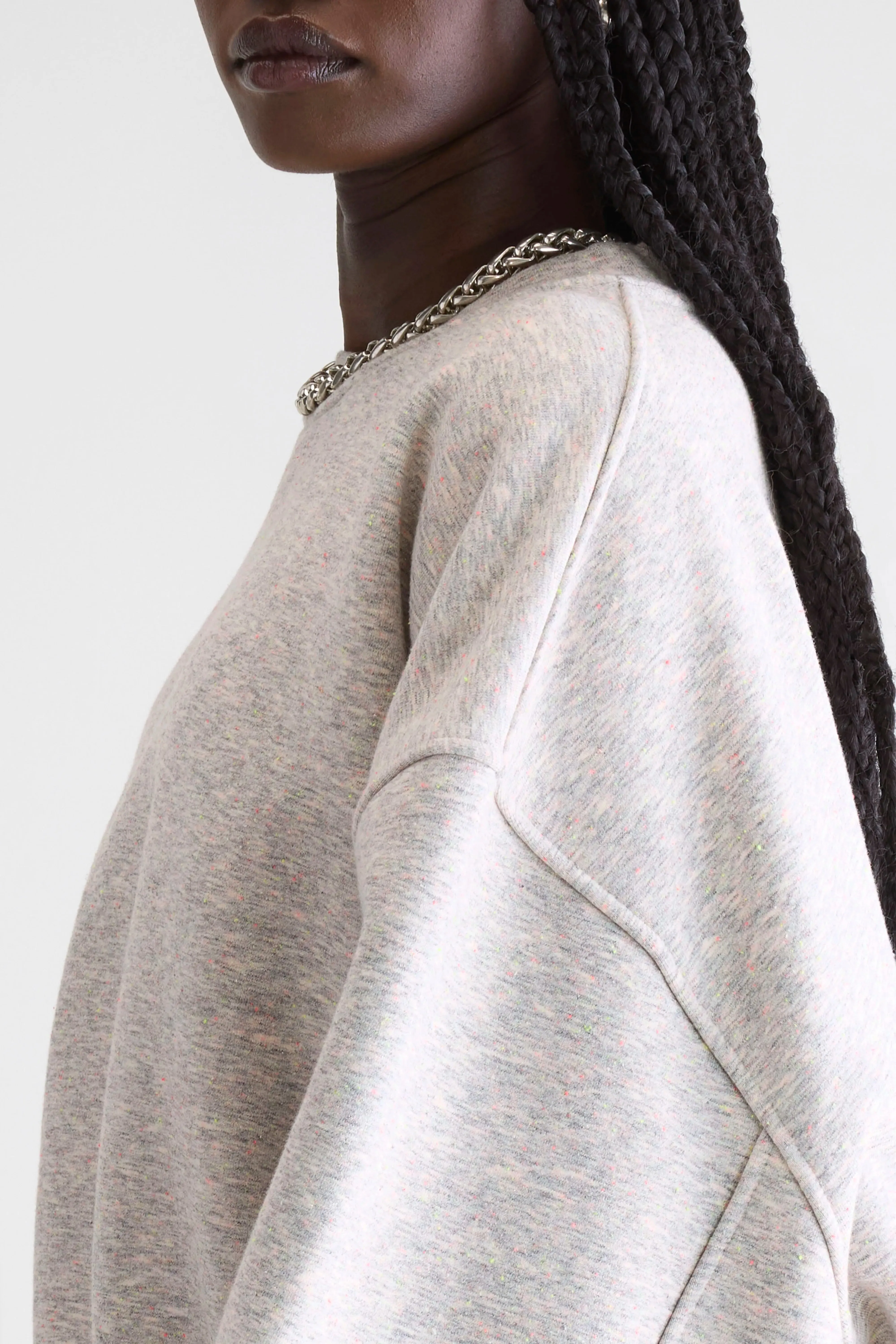 Fancy cropped crewneck sweatshirt (252 / W / COMBO A) sold by Bellerose product image thumbnail 5