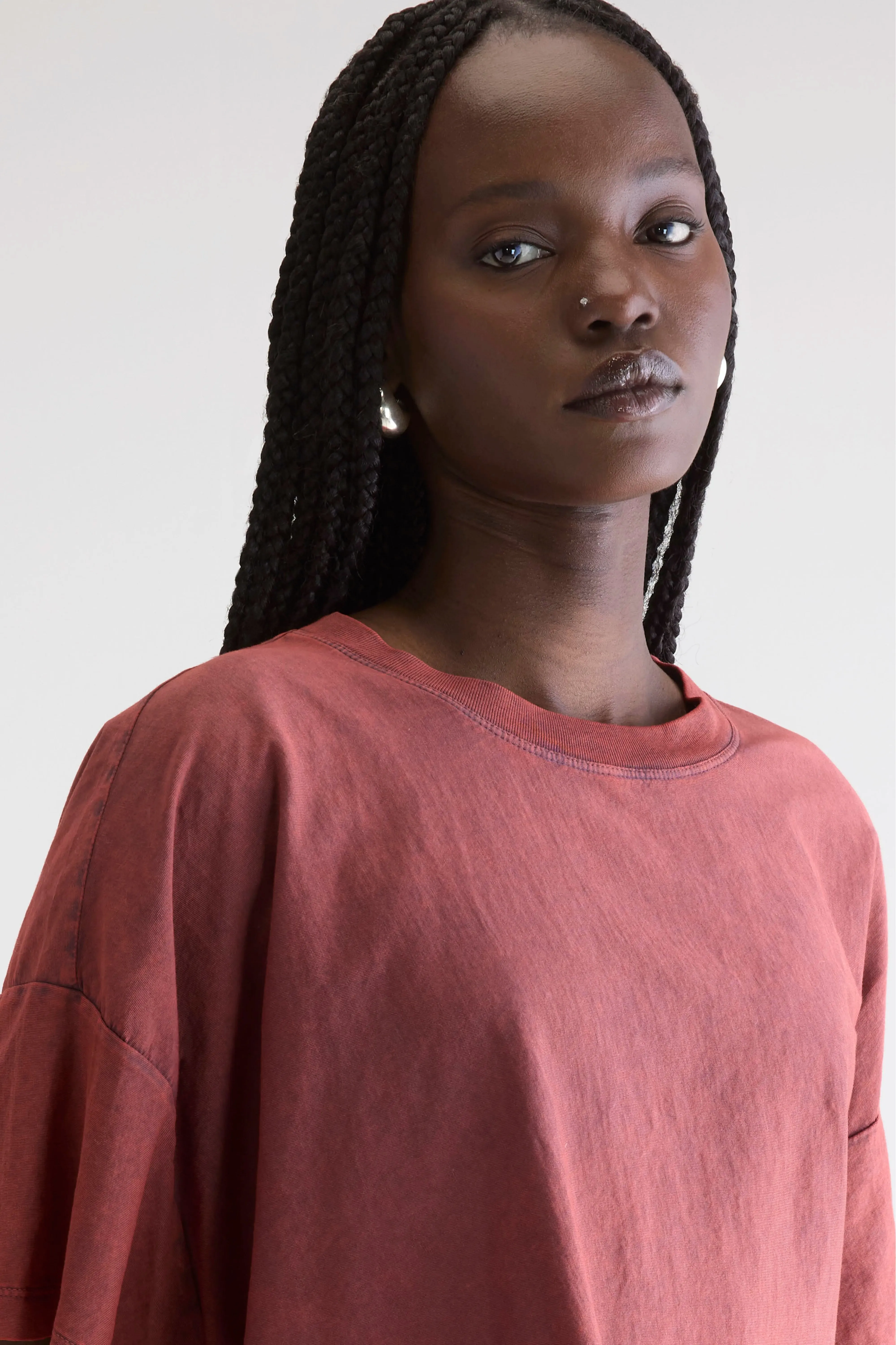 Farpy cropped t-shirt (252 / W / WINE) sold by Bellerose product image thumbnail 5