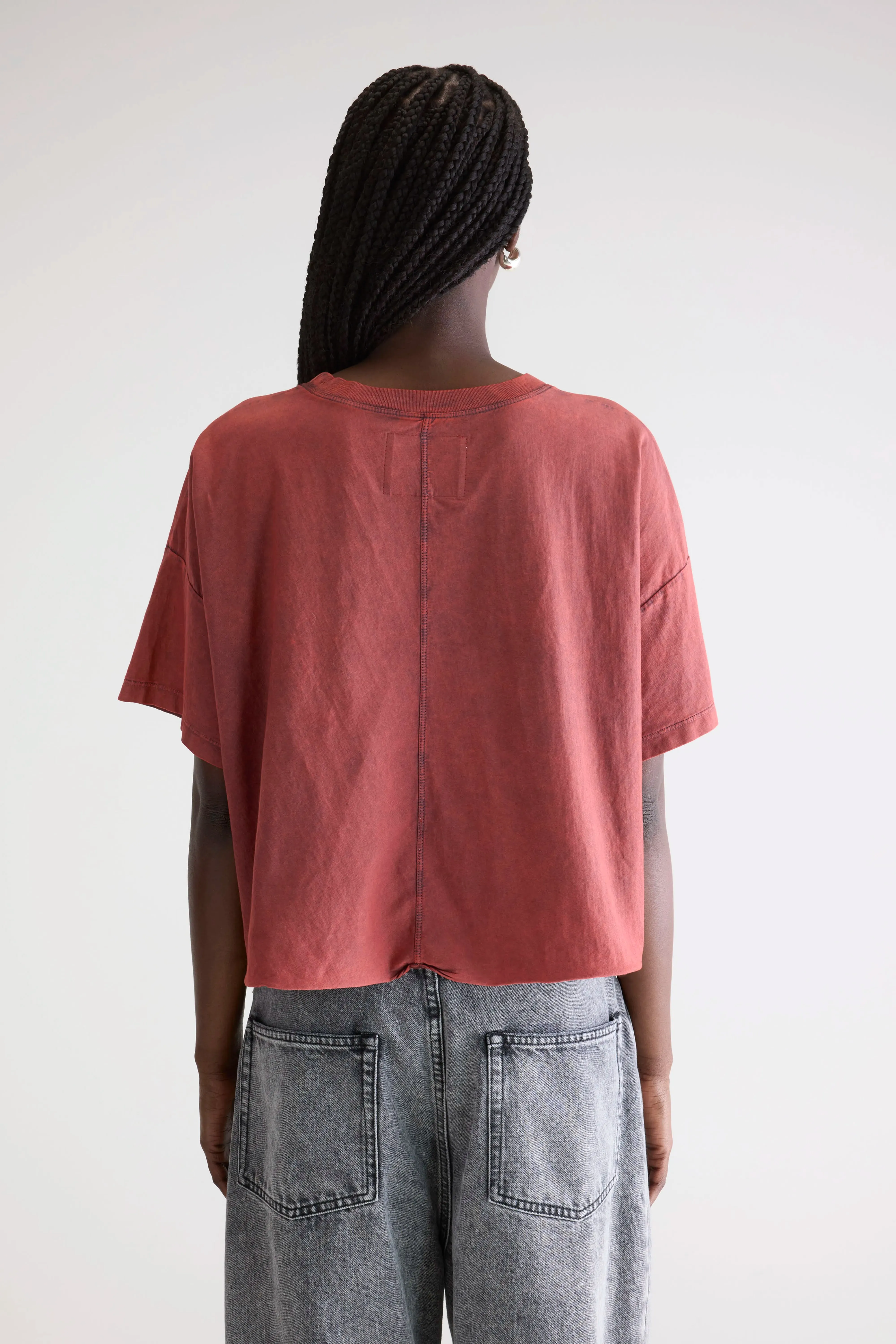 Farpy cropped t-shirt (252 / W / WINE) sold by Bellerose product image thumbnail 4