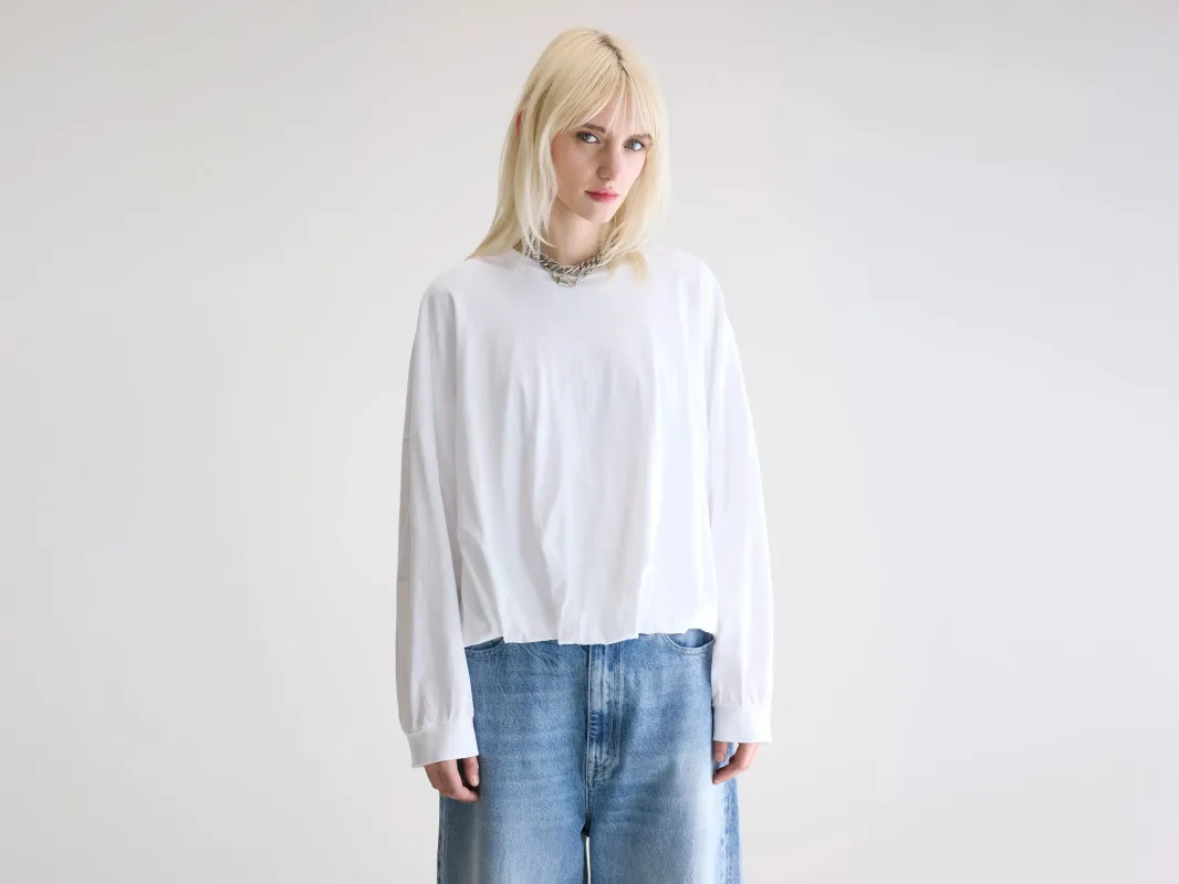 Flam long-sleeve t-shirt (252 / W / WHITE) made by Bellerose