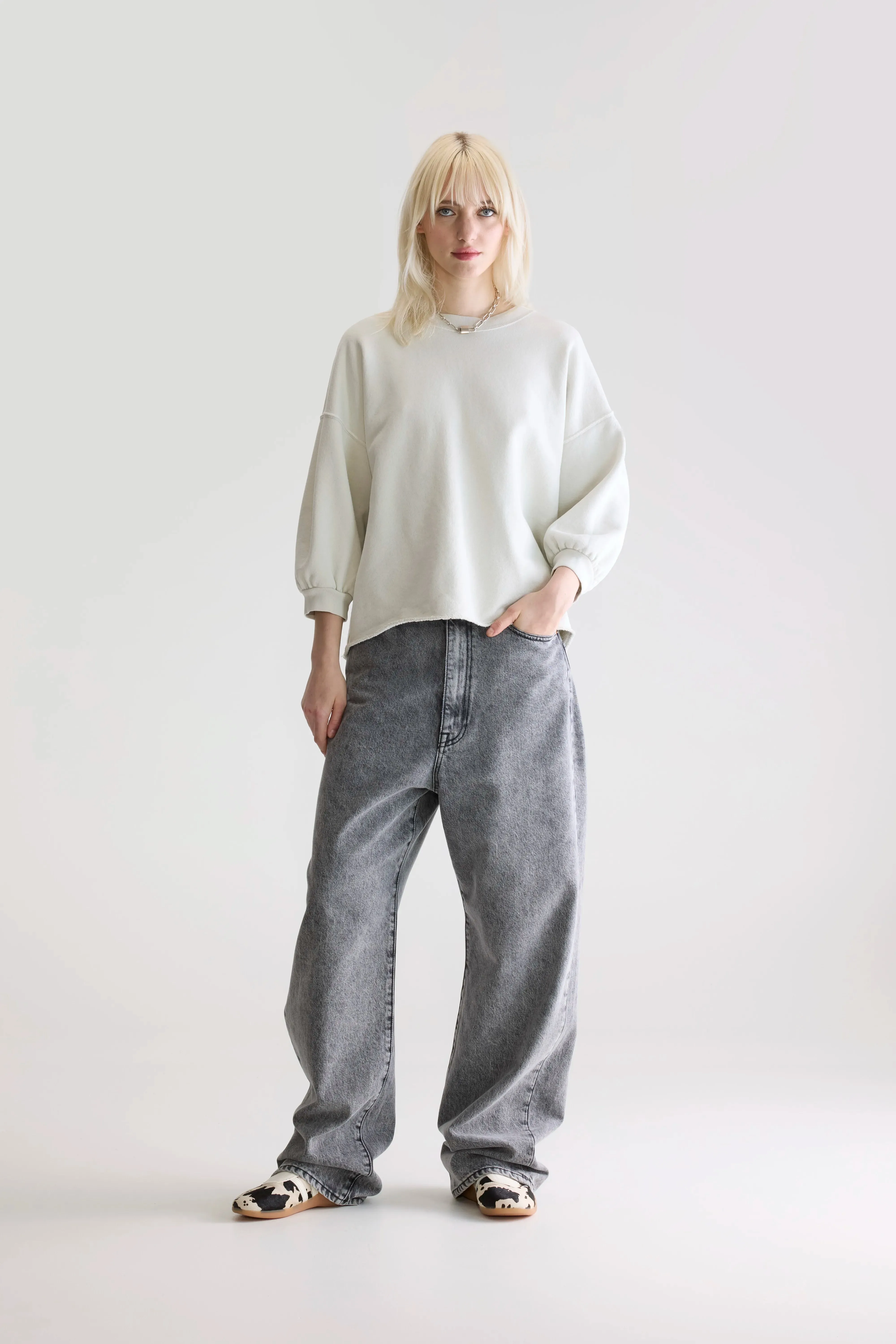 Vicske crewneck sweatshirt (252 / W / NUAGE) sold by Bellerose product image thumbnail 3