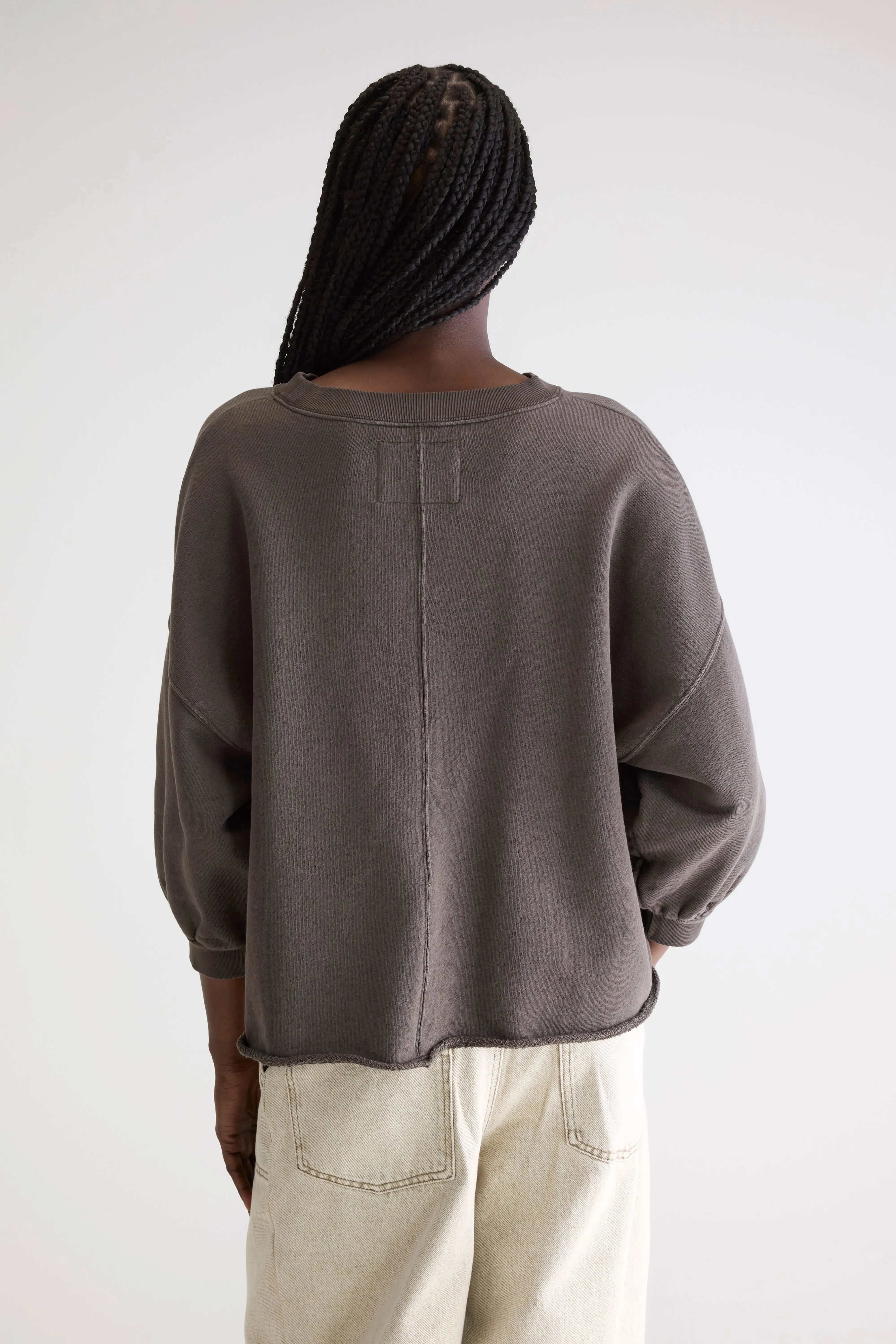 Vicske crewneck sweatshirt (252 / W / DARK ROAST) sold by Bellerose product image thumbnail 4