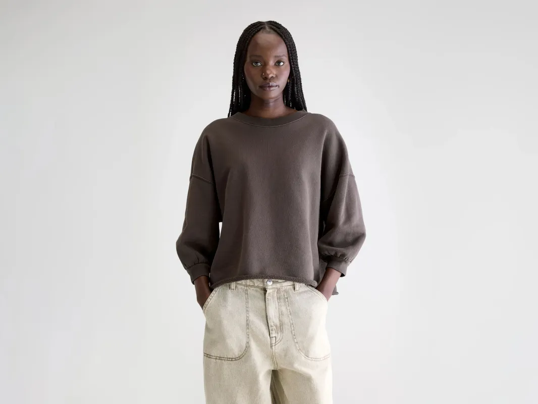 Vicske crewneck sweatshirt (252 / W / DARK ROAST) sold by Bellerose