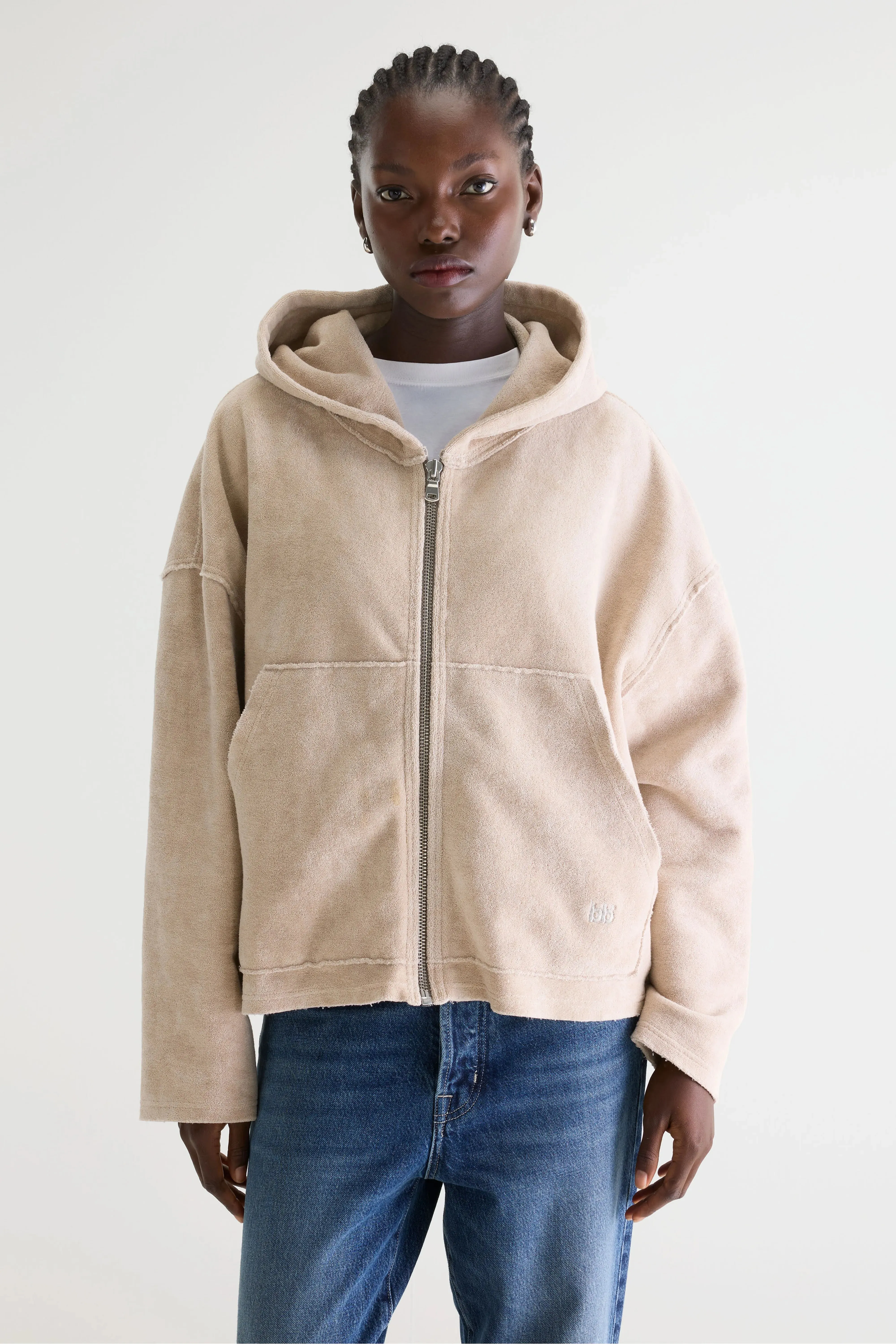 Fannel terry hoodie (252 / W / STONE) sold by Bellerose product image thumbnail 2