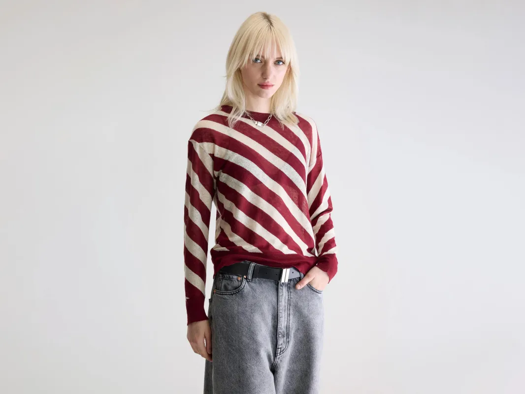 Senia relaxed t-shirt (252 / W / STRIPE A) sold by Bellerose
