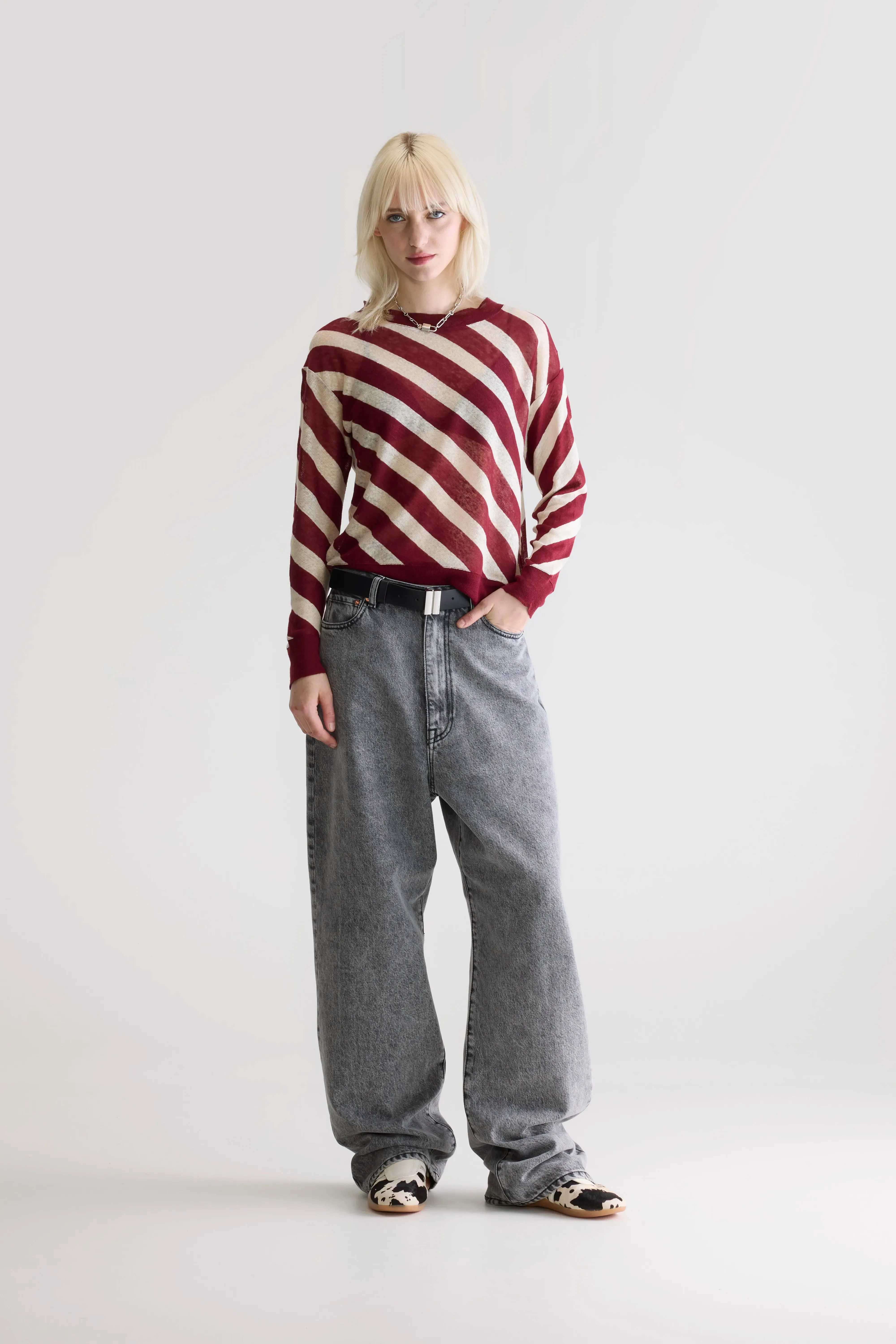Senia relaxed t-shirt (252 / W / STRIPE A) sold by Bellerose product image thumbnail 3