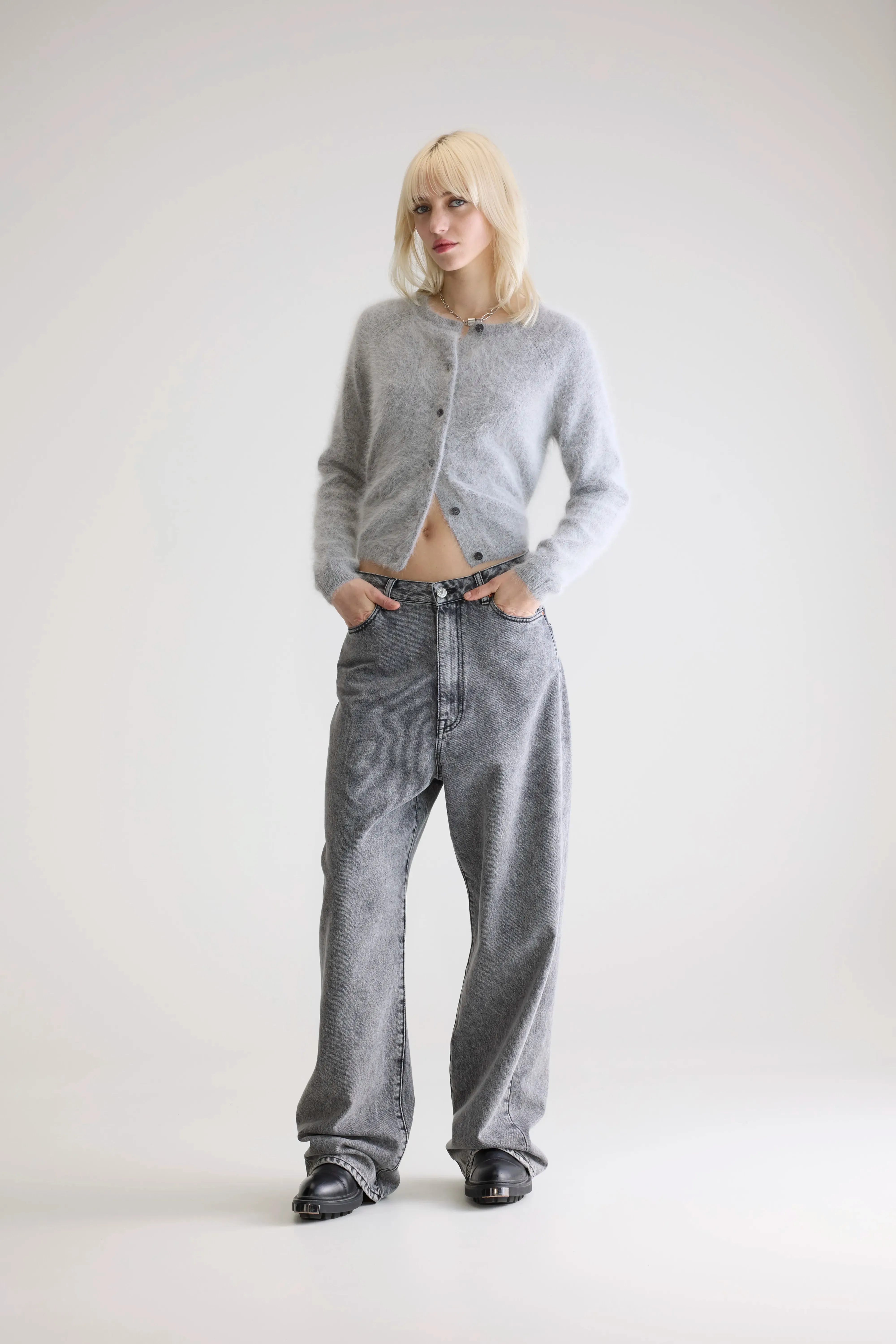 Datair angora-blend cardigan (252 / W / H. GREY) sold by Bellerose product image thumbnail 3