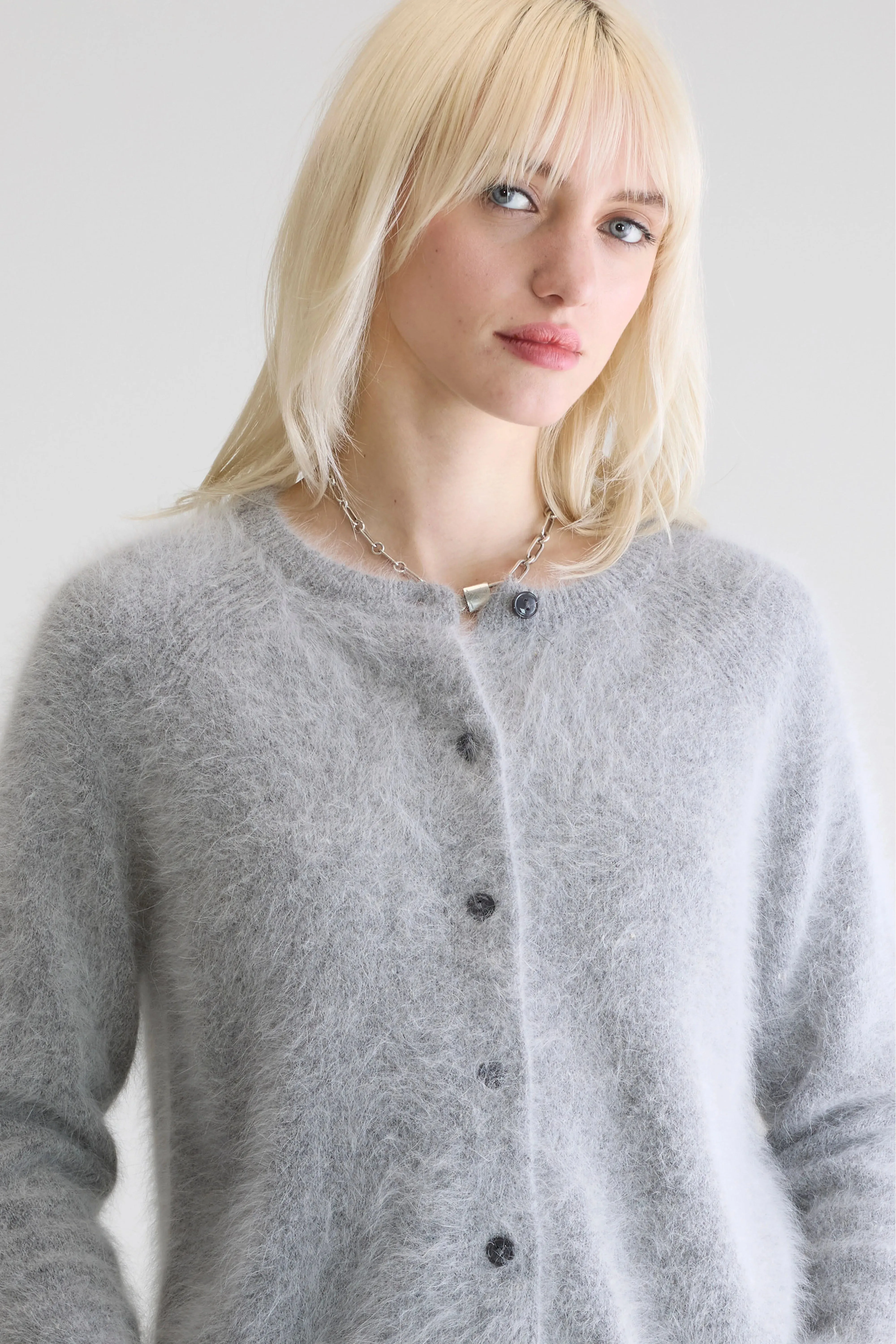 Datair angora-blend cardigan (252 / W / H. GREY) sold by Bellerose product image thumbnail 5