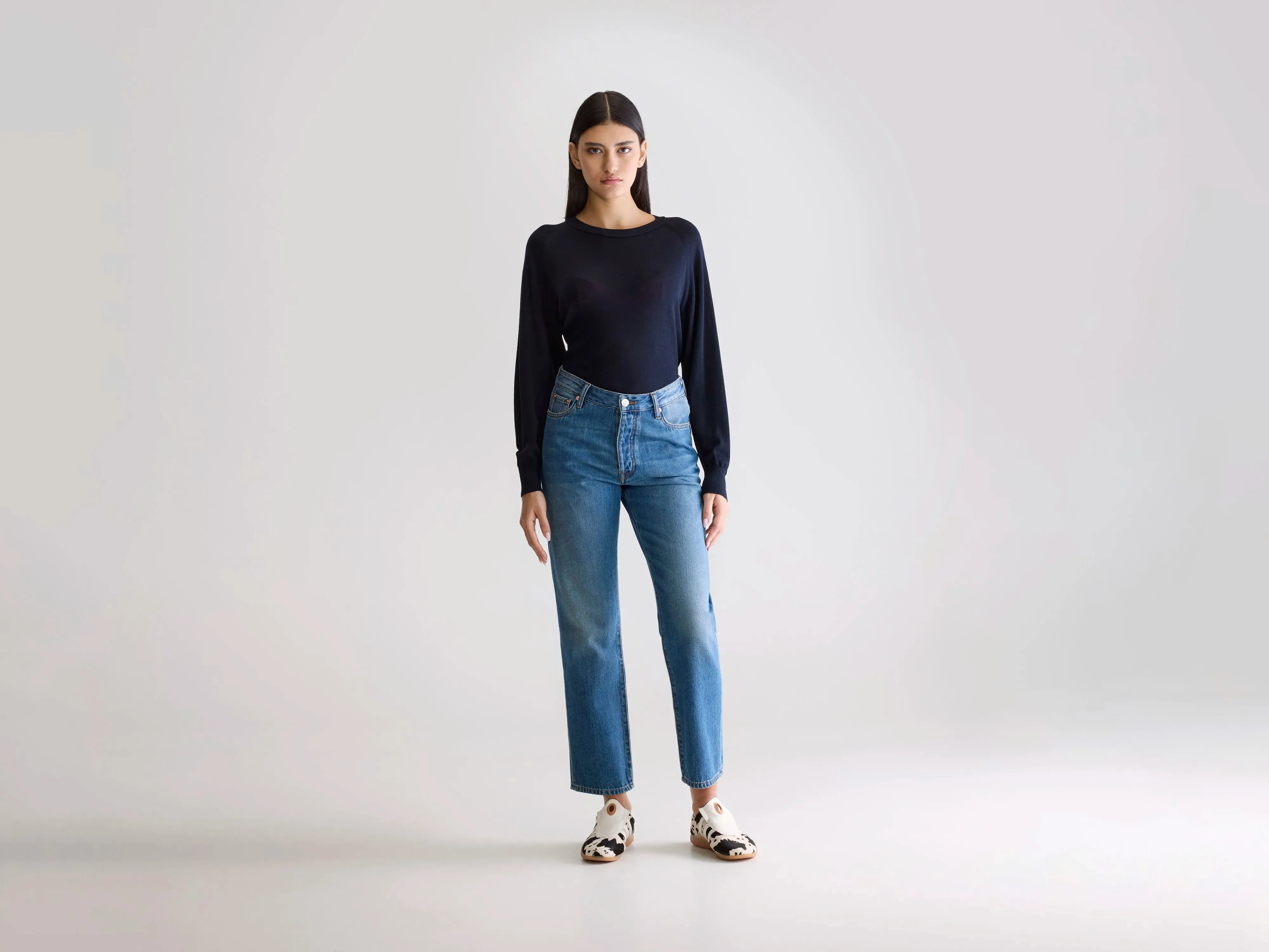 Denim N. 34 regular jeans (252 / W / USED MD BLUE) sold by Bellerose