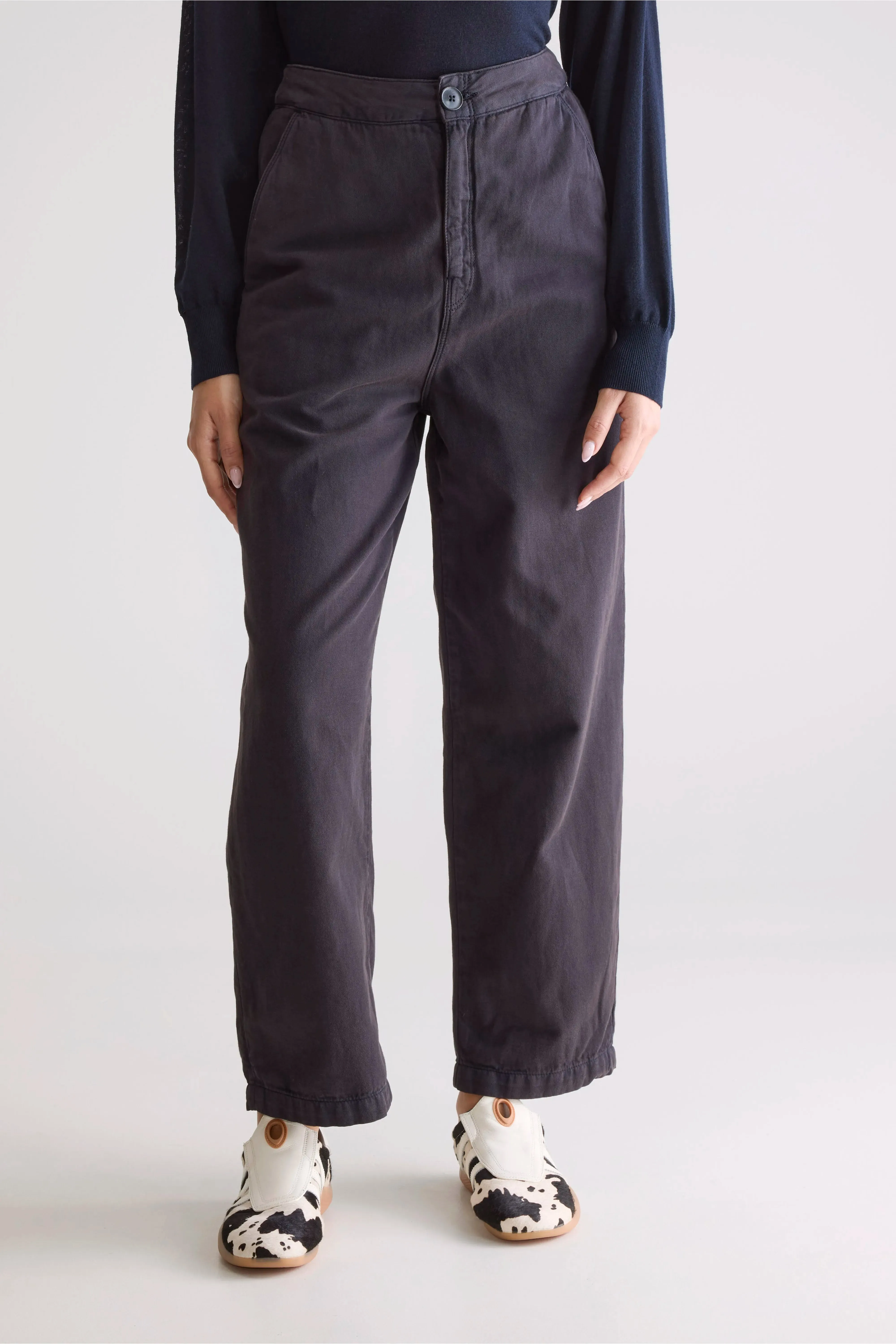 Pasop relaxed trousers (252 / W / OFF BLACK) sold by Bellerose product image thumbnail 3