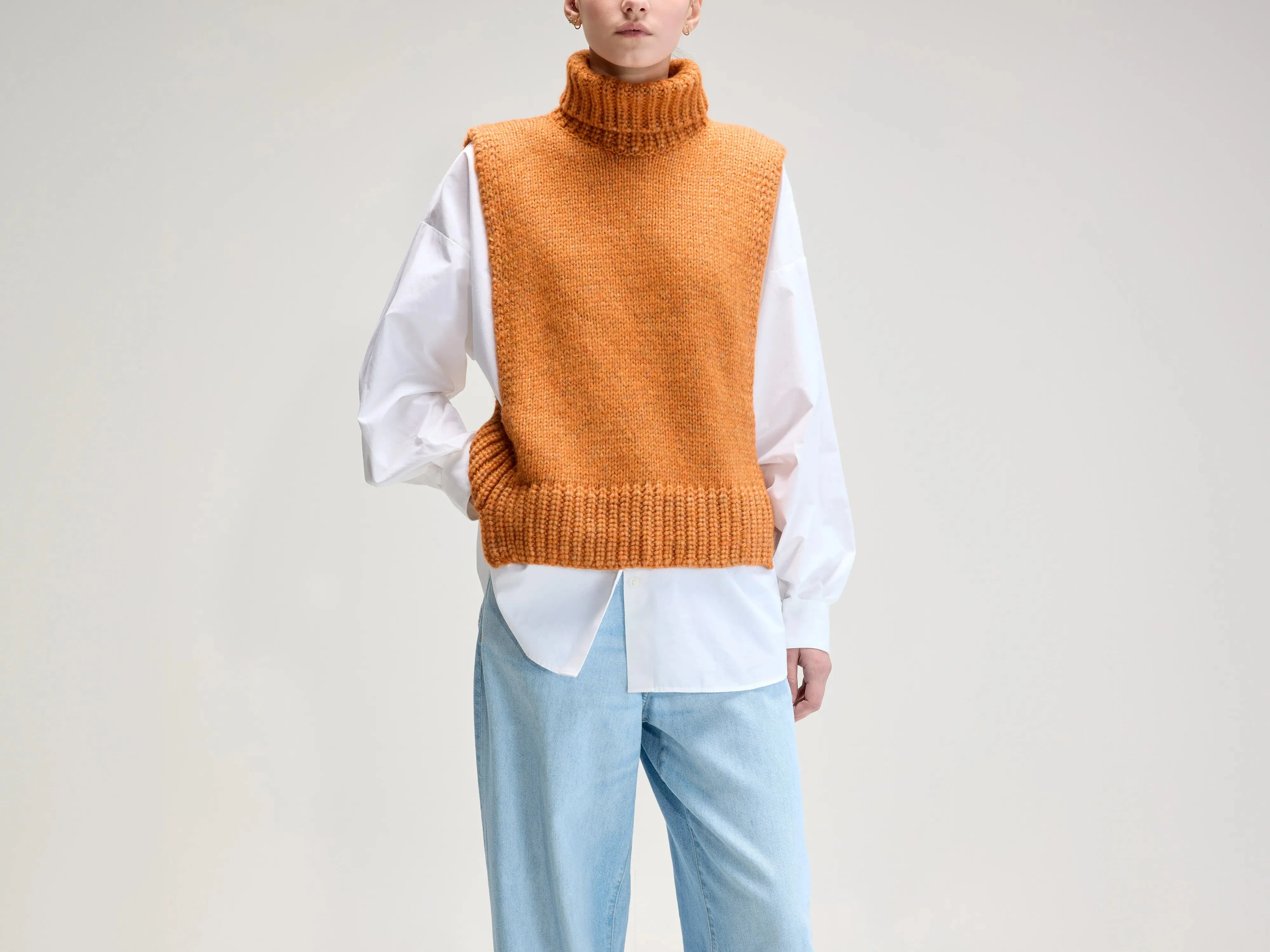 Upcycled Sleeveless Sweater (UPC / W / AUTUMN) sold by Bellerose