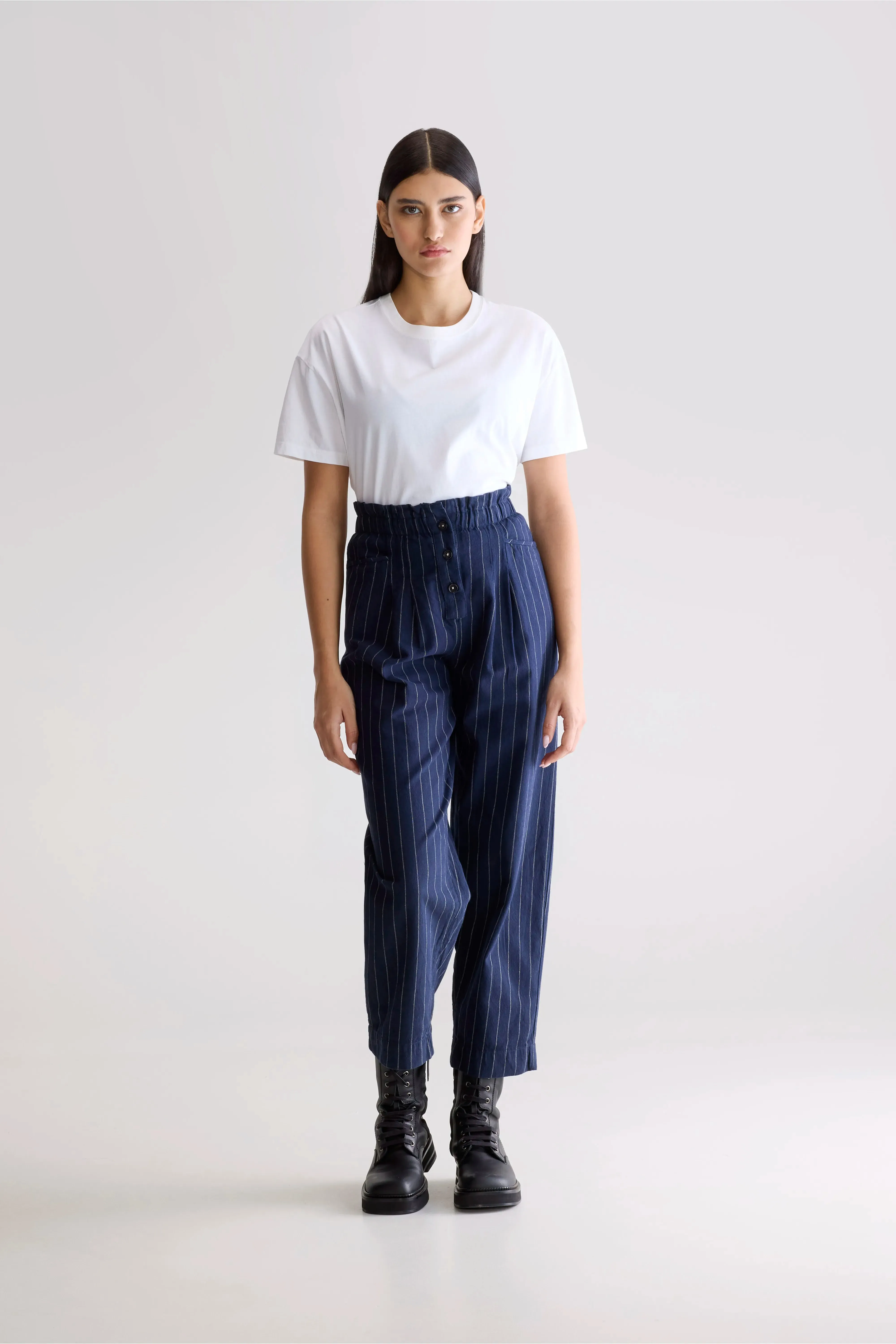 Lilo paperbag trousers (252 / W / STRIPE A) sold by Bellerose product image thumbnail 2