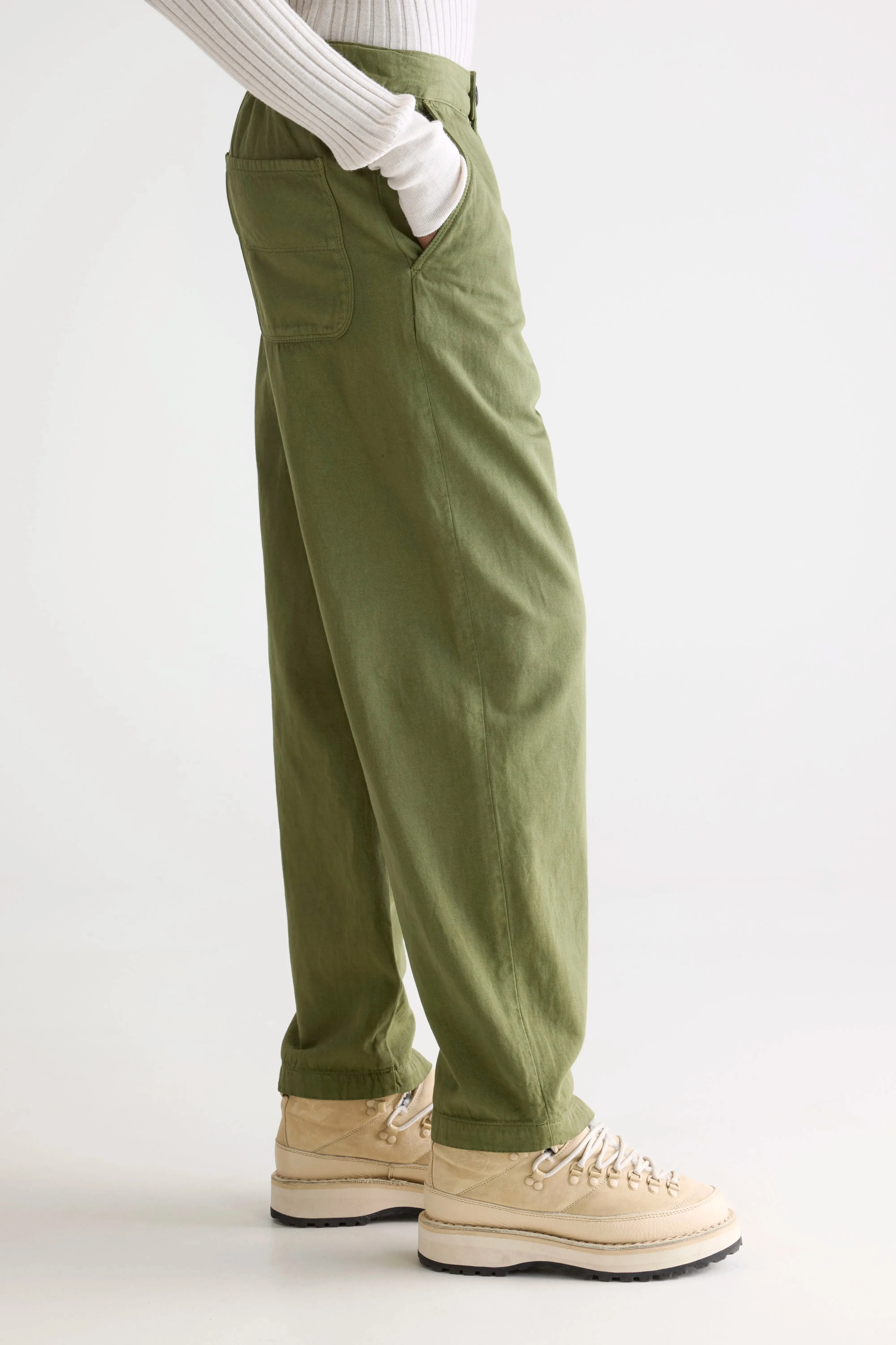 Pasop relaxed khaki trousers (252 / W / ARMY) sold by Bellerose product image thumbnail 5