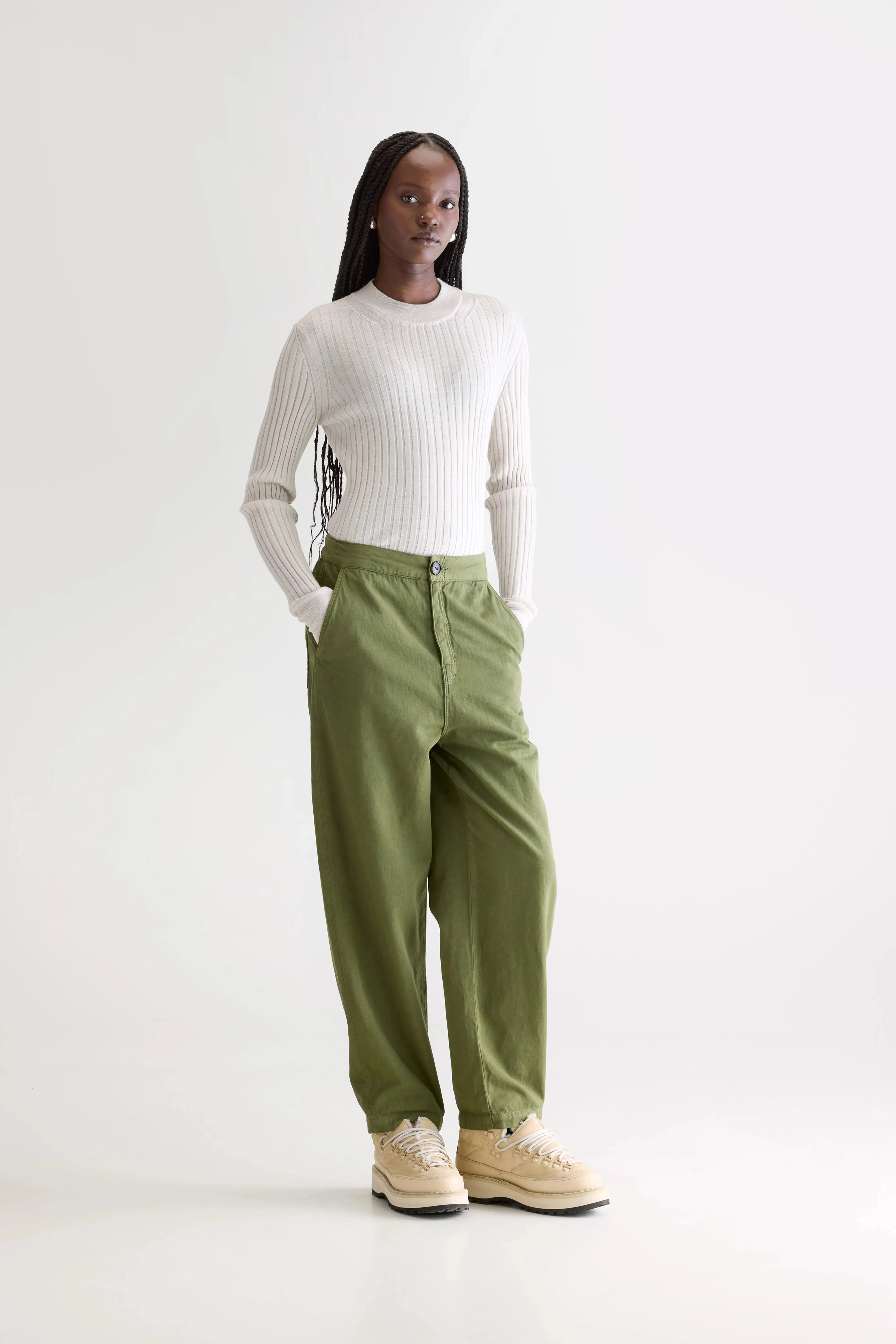 Pasop relaxed khaki trousers (252 / W / ARMY) sold by Bellerose product image thumbnail 2