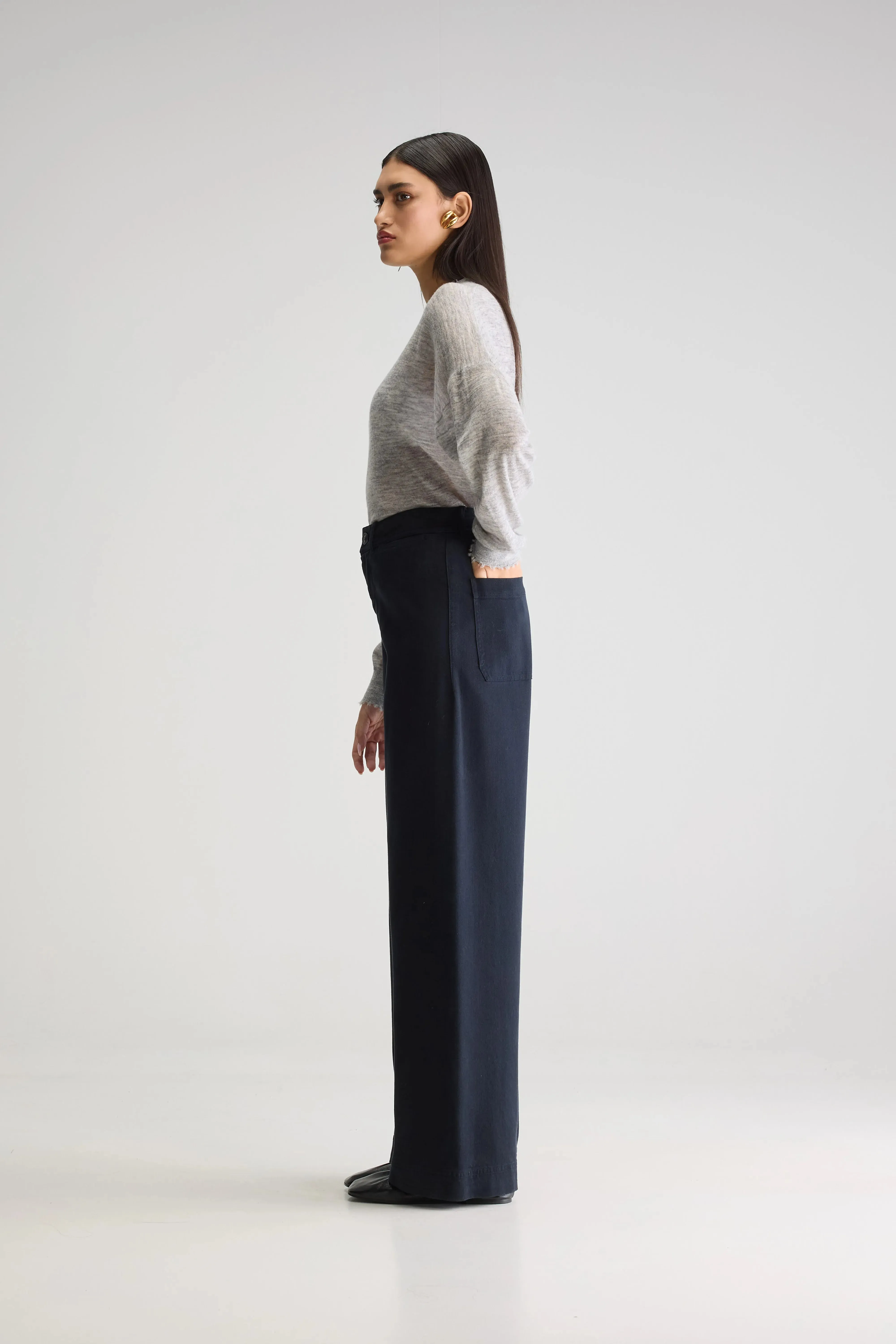 Lottie wide trousers (252 / W / NAVY) sold by Bellerose product image thumbnail 5