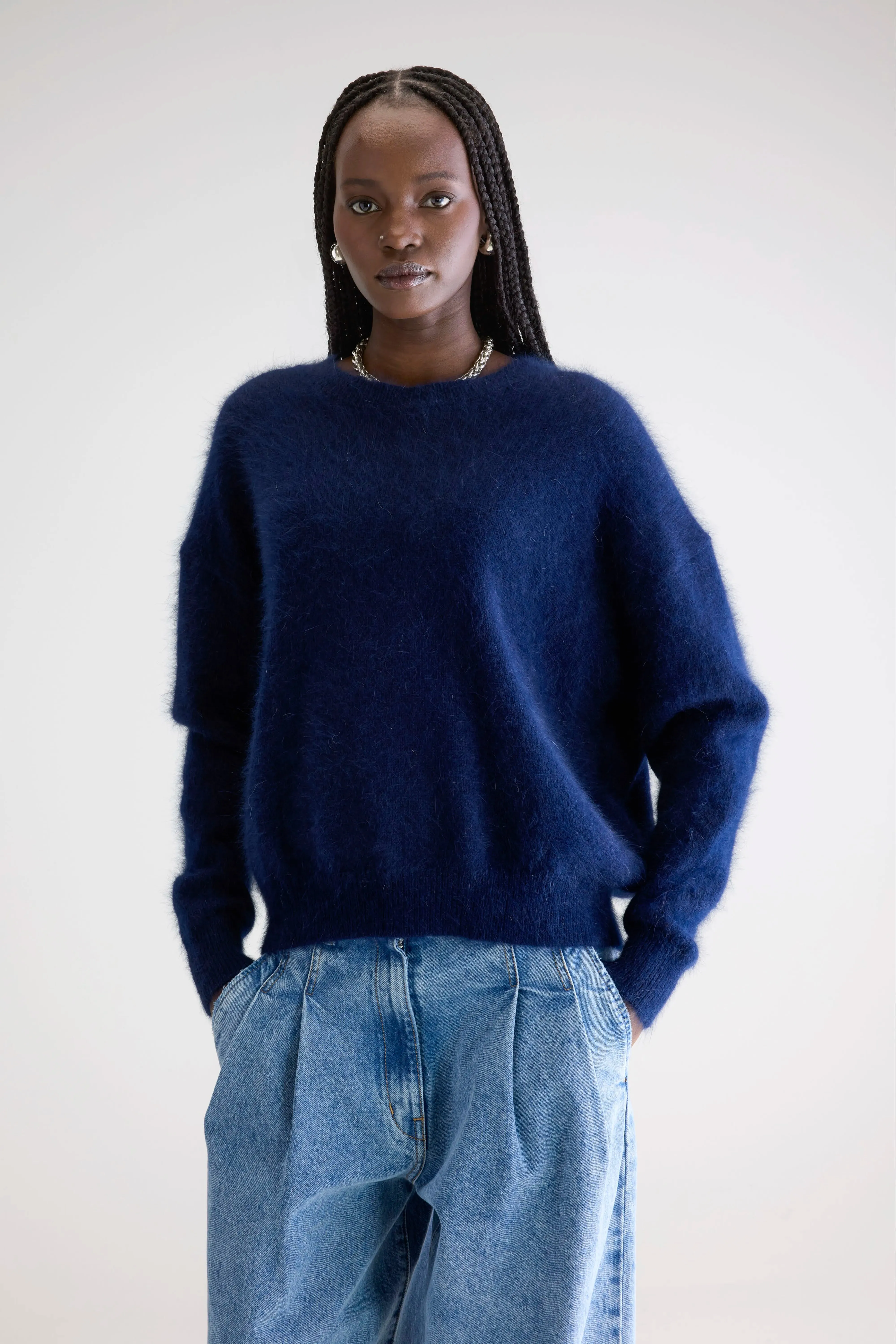Datus angora-blend sweater (252 / W / NAVY) sold by Bellerose product image thumbnail 2
