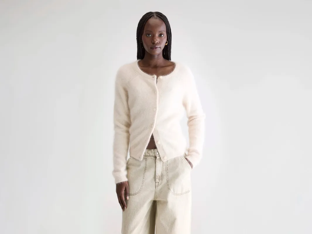 Datair angora-blend cardigan (252 / W / PARCHEMIN) made by Bellerose