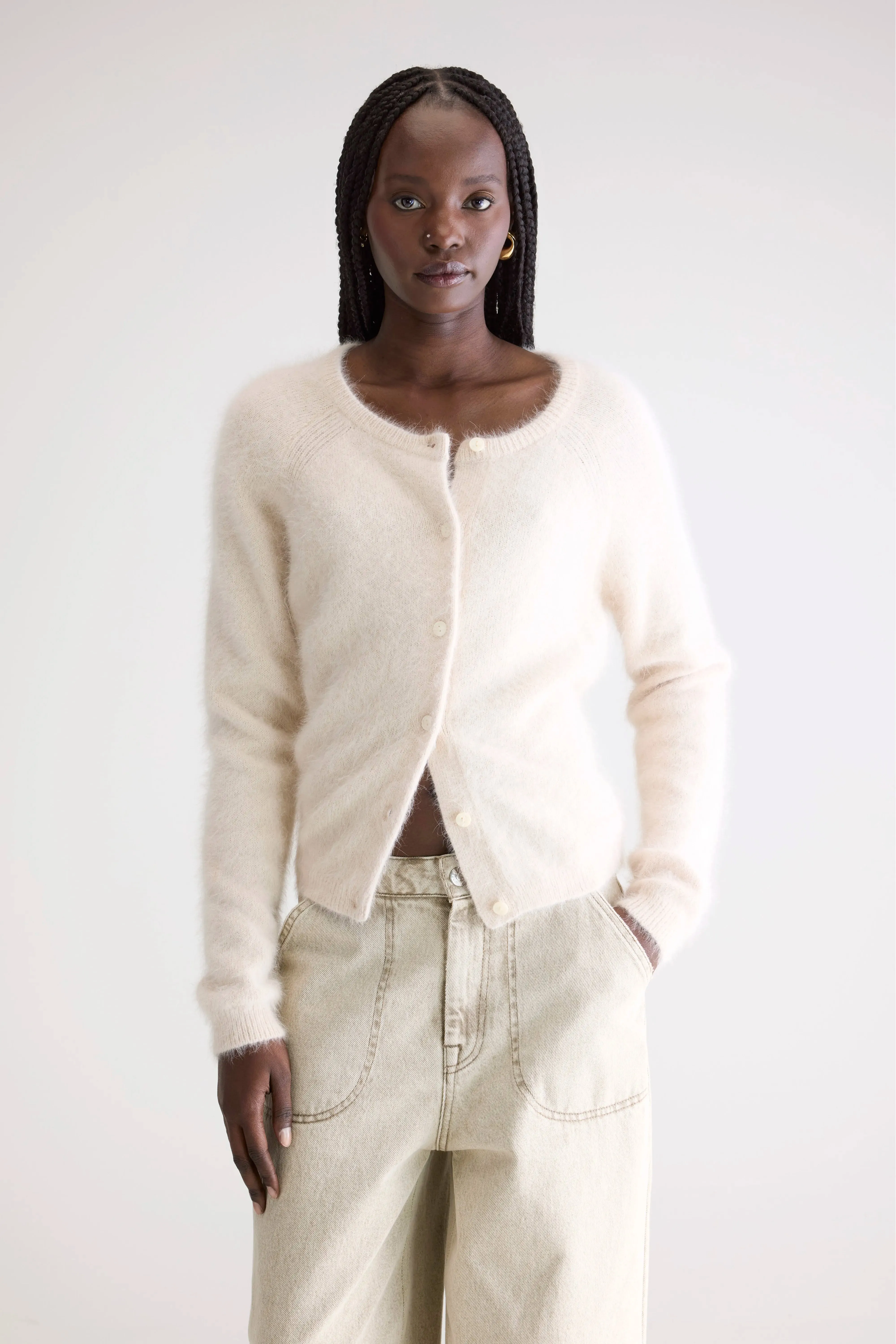 Datair angora-blend cardigan (252 / W / PARCHEMIN) sold by Bellerose product image thumbnail 2