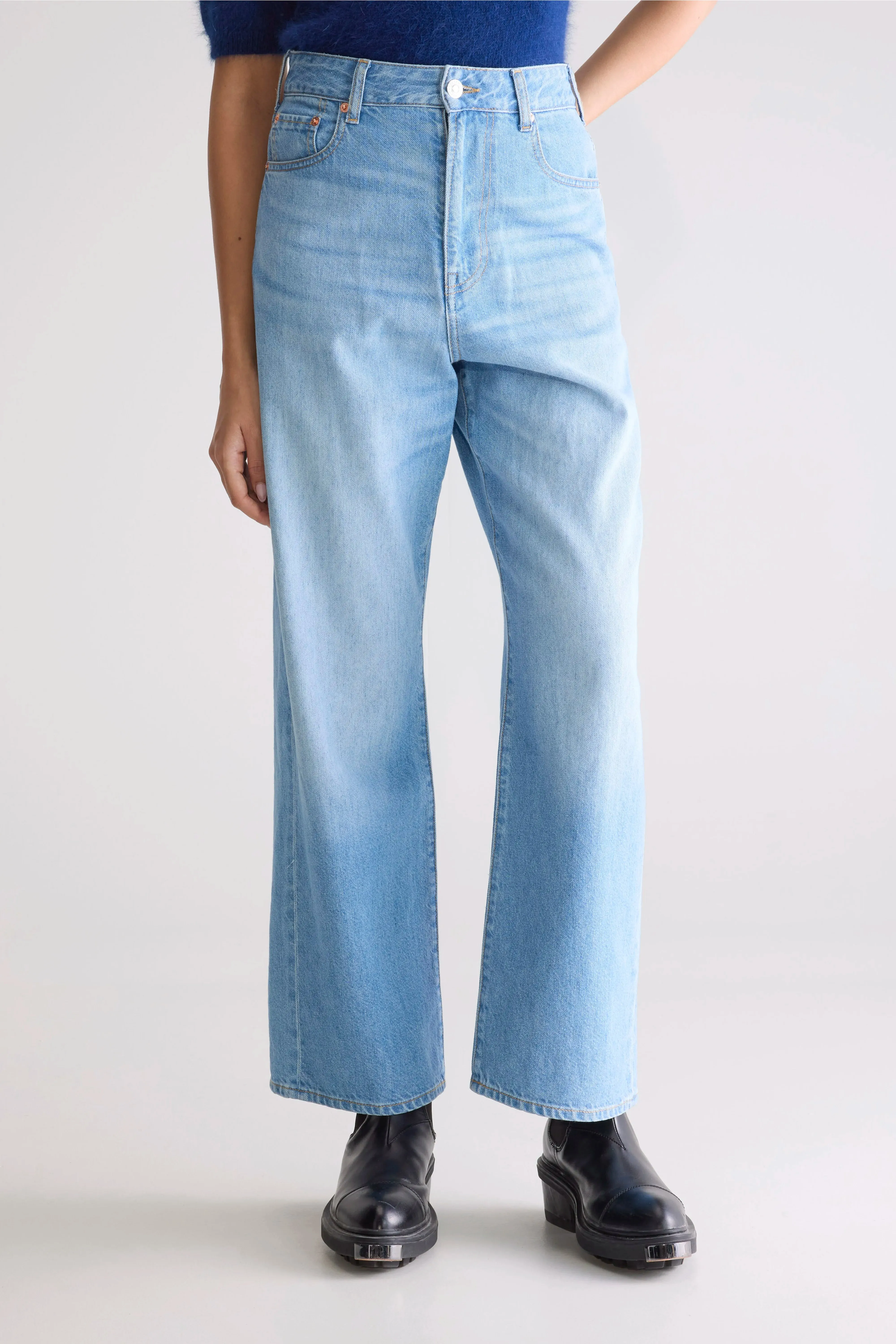 Denim N. 61 wide jeans (252 / W / VINTAGE LT BLUE) sold by Bellerose product image thumbnail 3