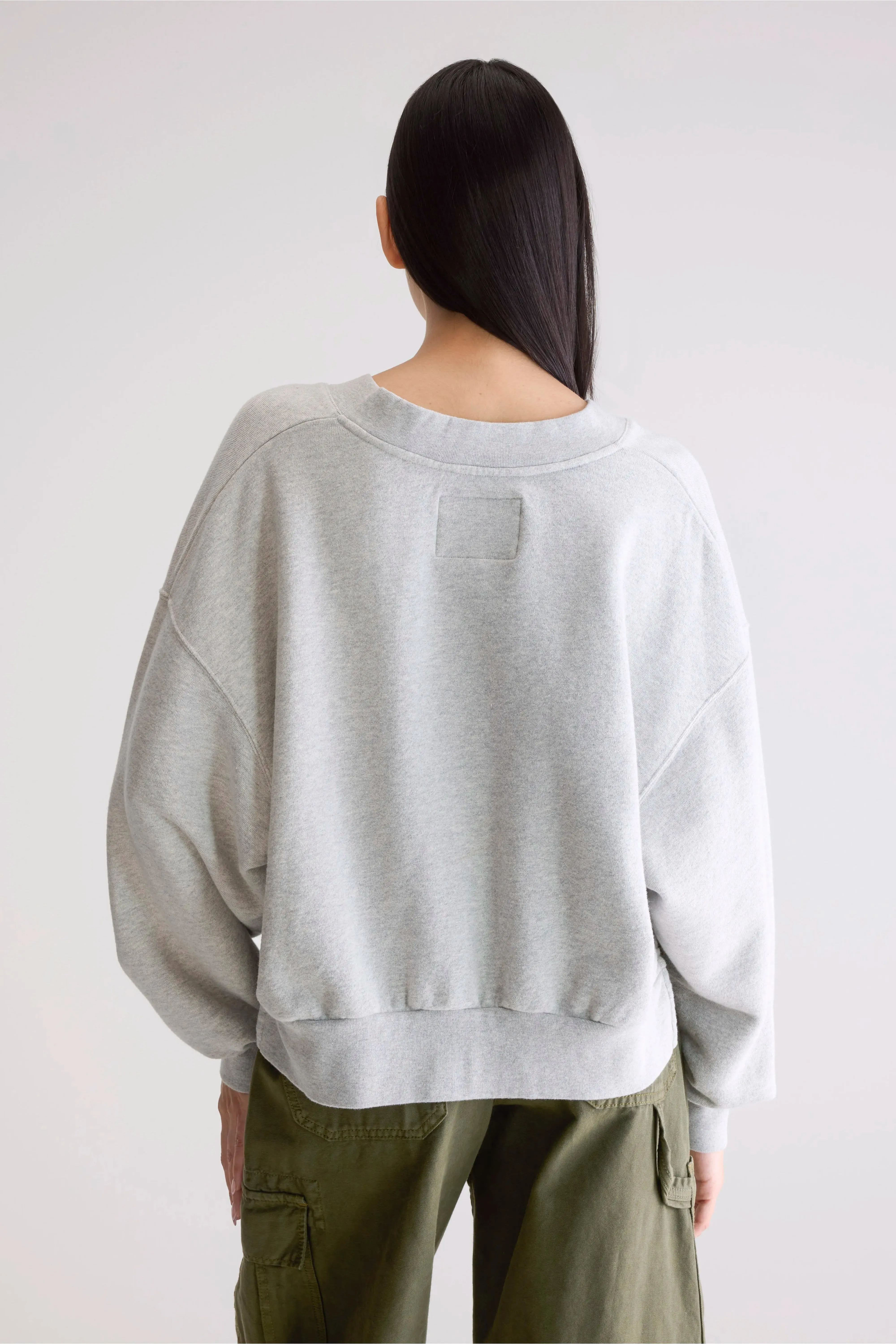 Varola v-neck sweatshirt (252 / W / H. GREY) sold by Bellerose product image thumbnail 4
