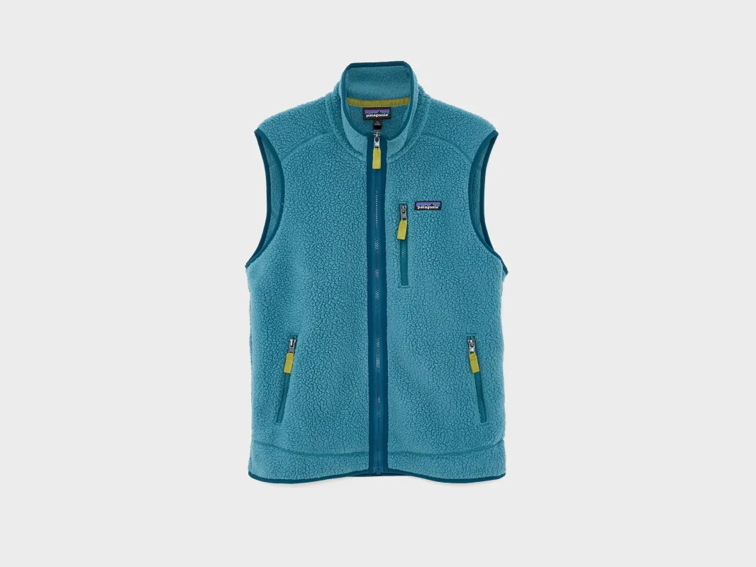 Men's Retro Pile Fleece Vest (251 / M / BLUE) sold by Bellerose